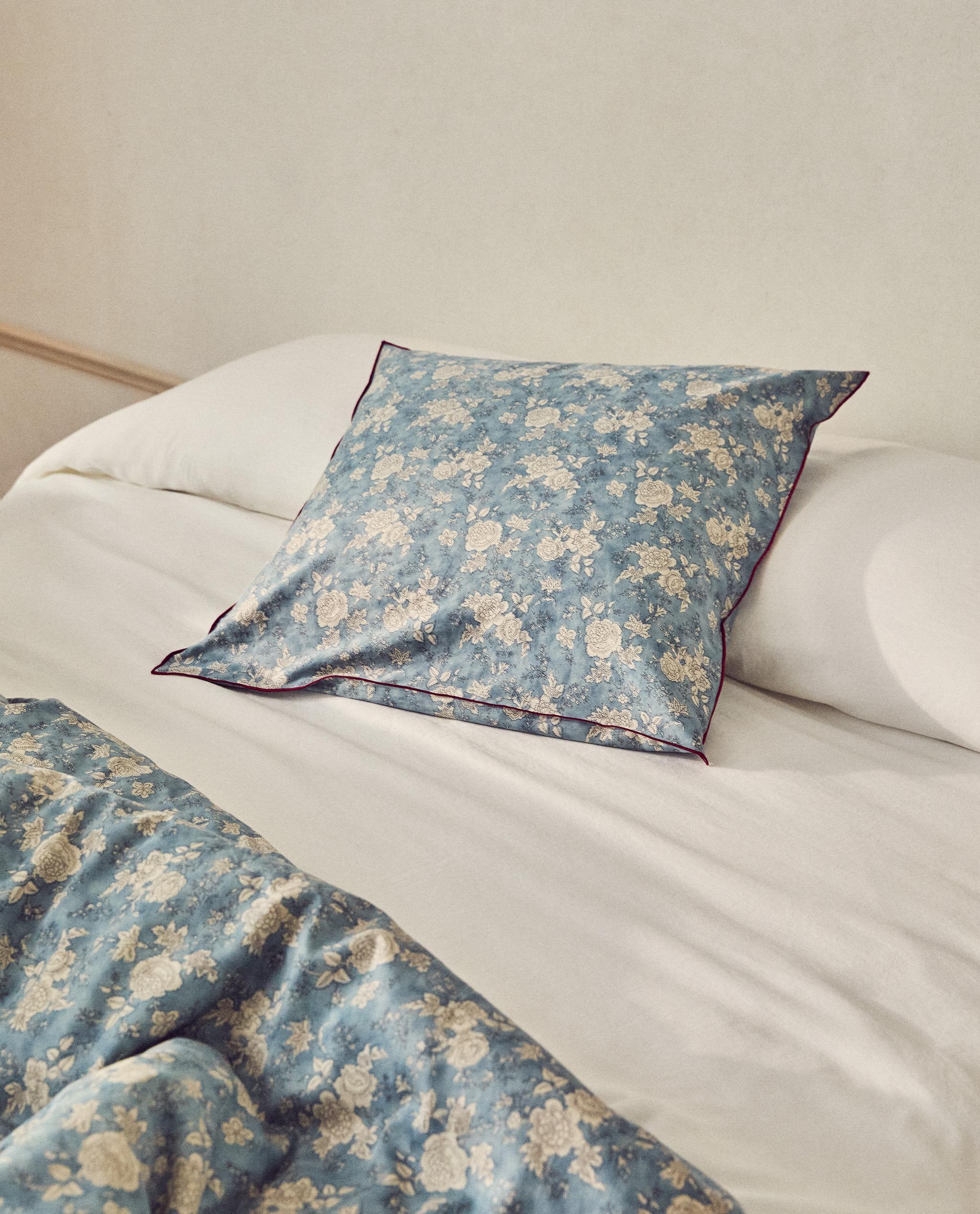 FLORAL SATEEN BED LINEN WITH PIPING product thumbnail 16