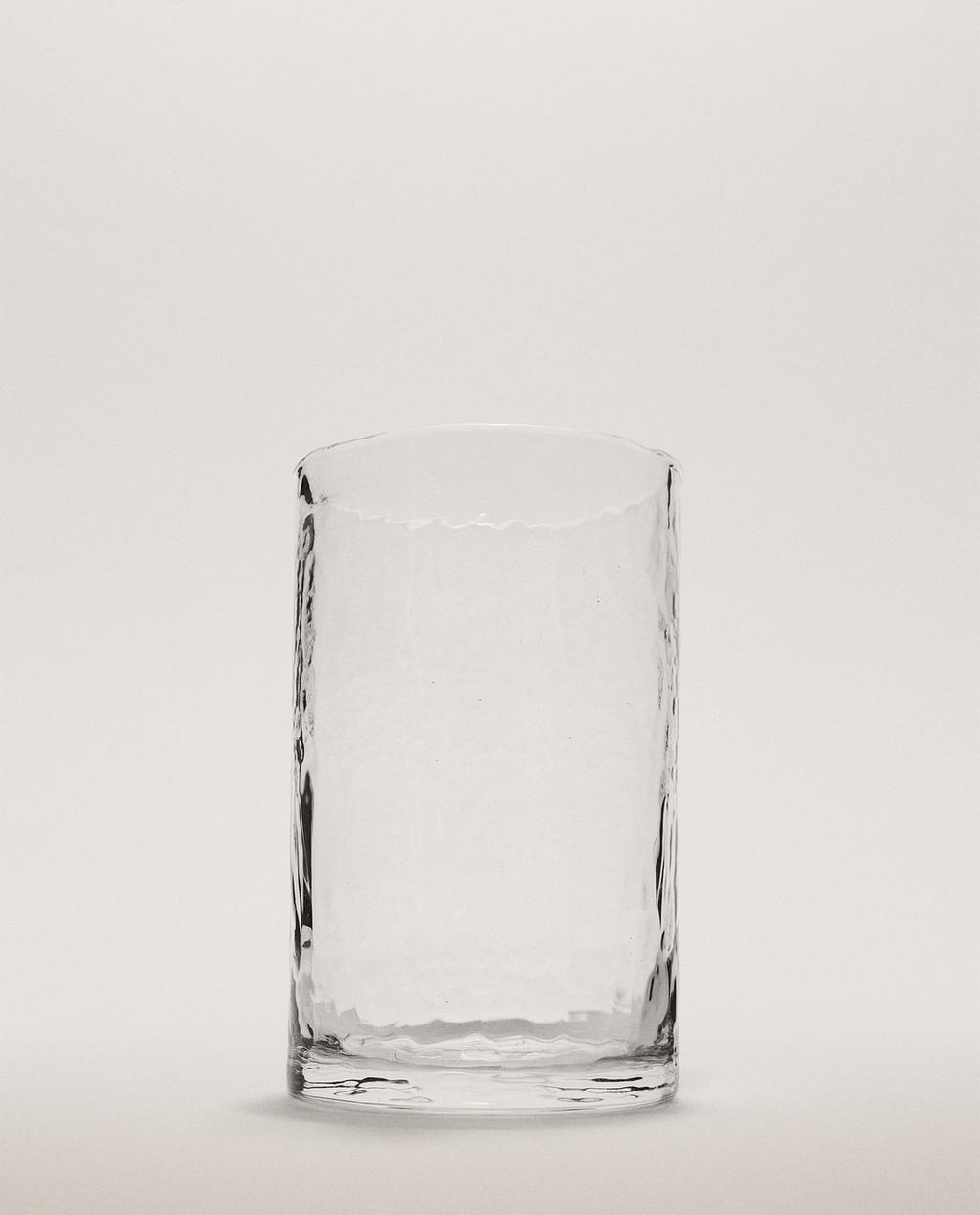 HAMMERED DESIGN GLASS SOFT DRINK TUMBLER HAMMERED DESIGN GLASS SOFT DRINK TUMBLER