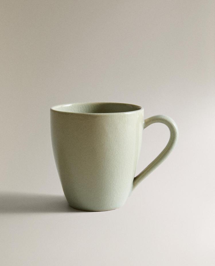 ENAMELLED STONEWARE MUG