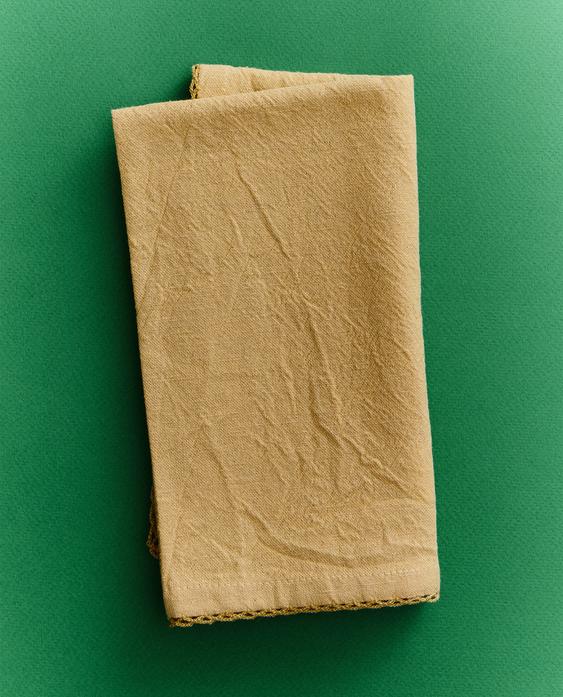 PACK SERVIETTEN AUS GEFÄRBTEM GARN UNI (DOPPELPACK)