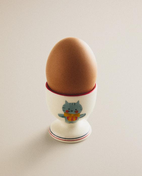 HUEVERA PORCELANA GATO X THE ANIMALS OBSERVATORY