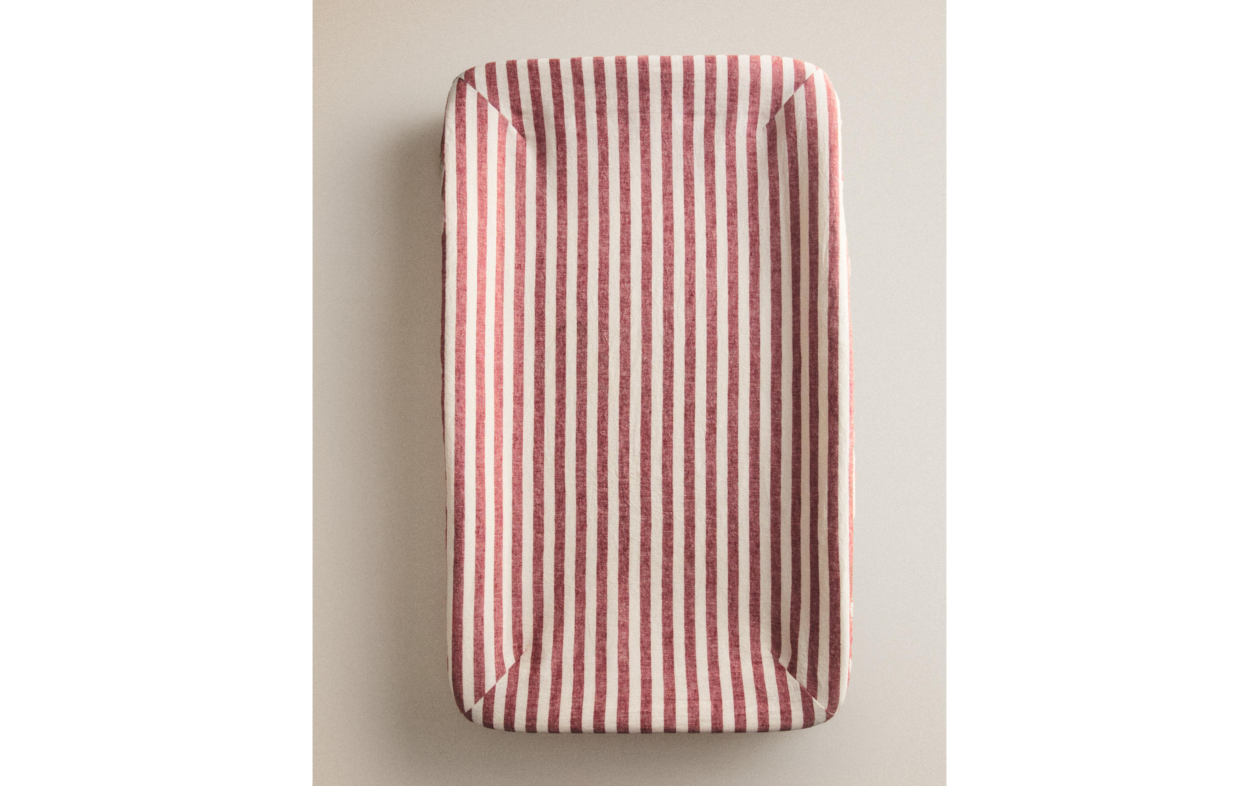 STRIPED LINEN AND COTTON BABY CHANGING MAT COVER product thumbnail 9