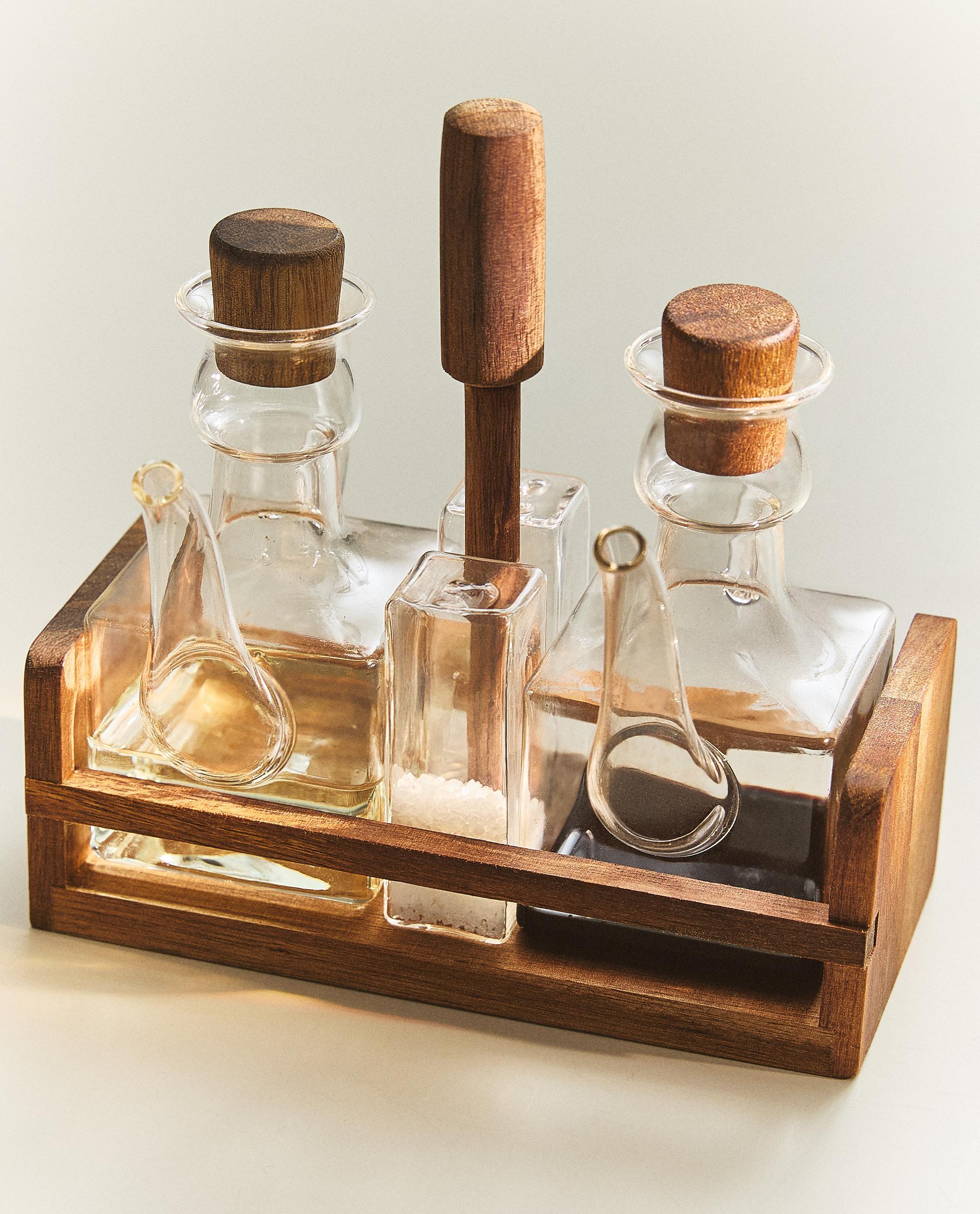 スペイン製 ガラスボトル 特大 ZARA BOTTLE AND GLASS NIGHT SET (SET OF 2) - Transparent | ZARA United