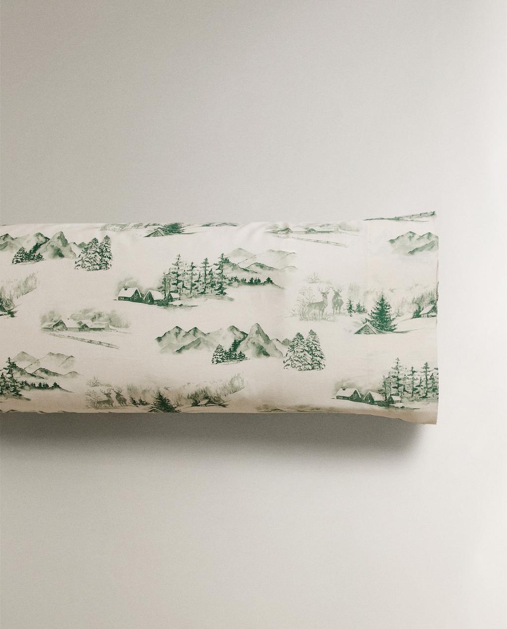 FUNDA ALMOHADA SATÉN TOILE DE JOUY NAVIDAD