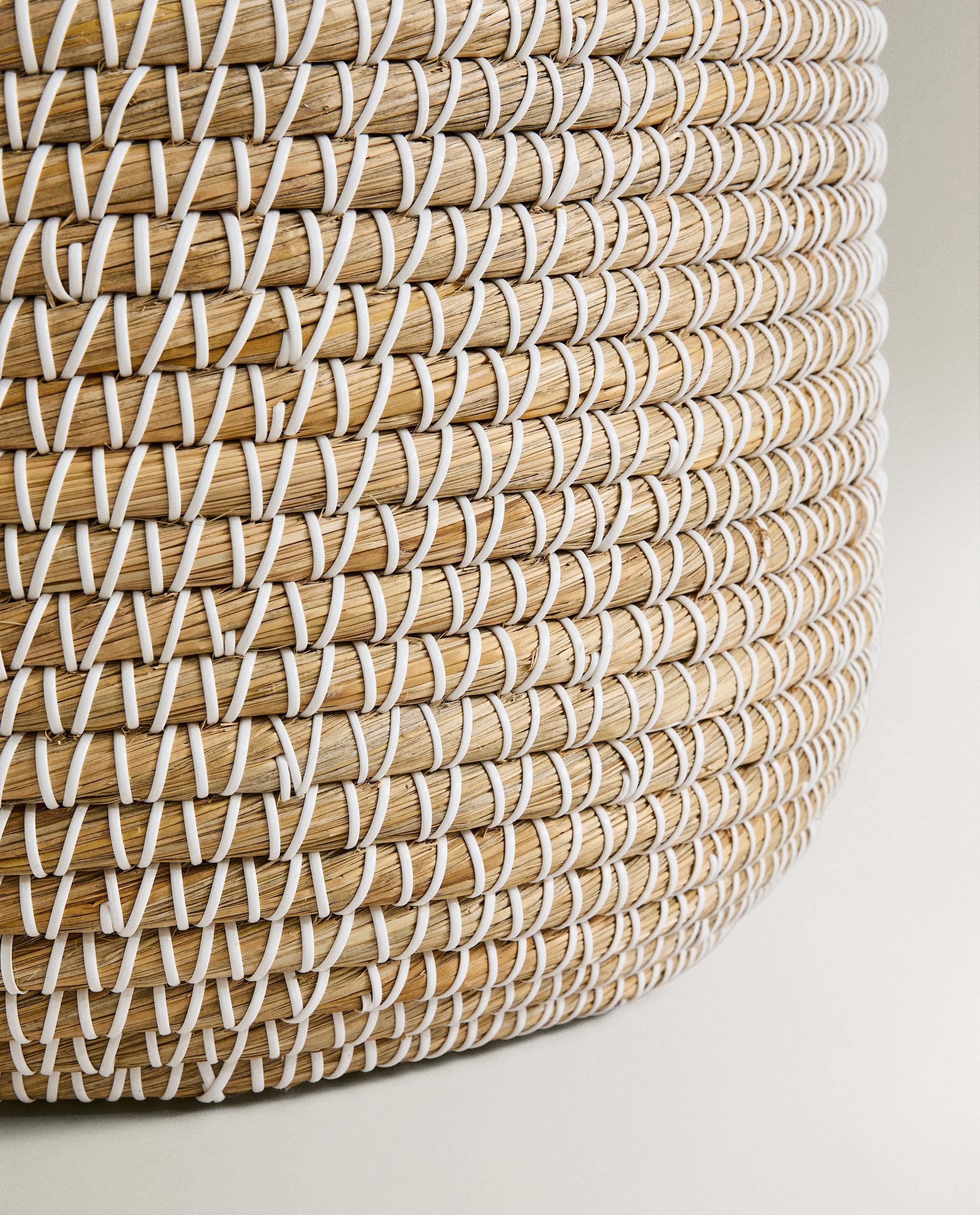 フタ付きラウンドバスケット | Zara Home 日本/Japan