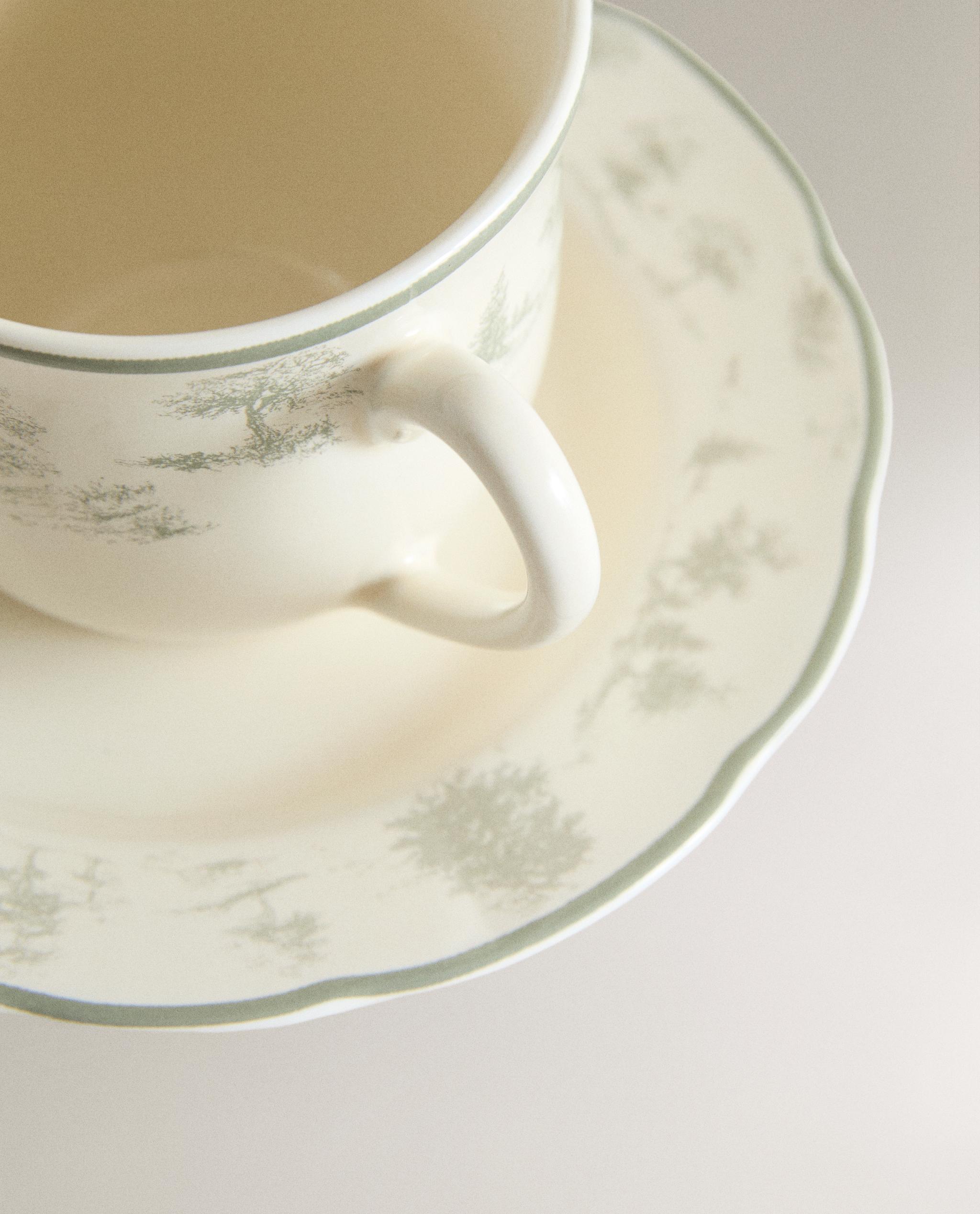 TOILE PORCELAIN COFFEE CUP AND SAUCER product thumbnail 6
