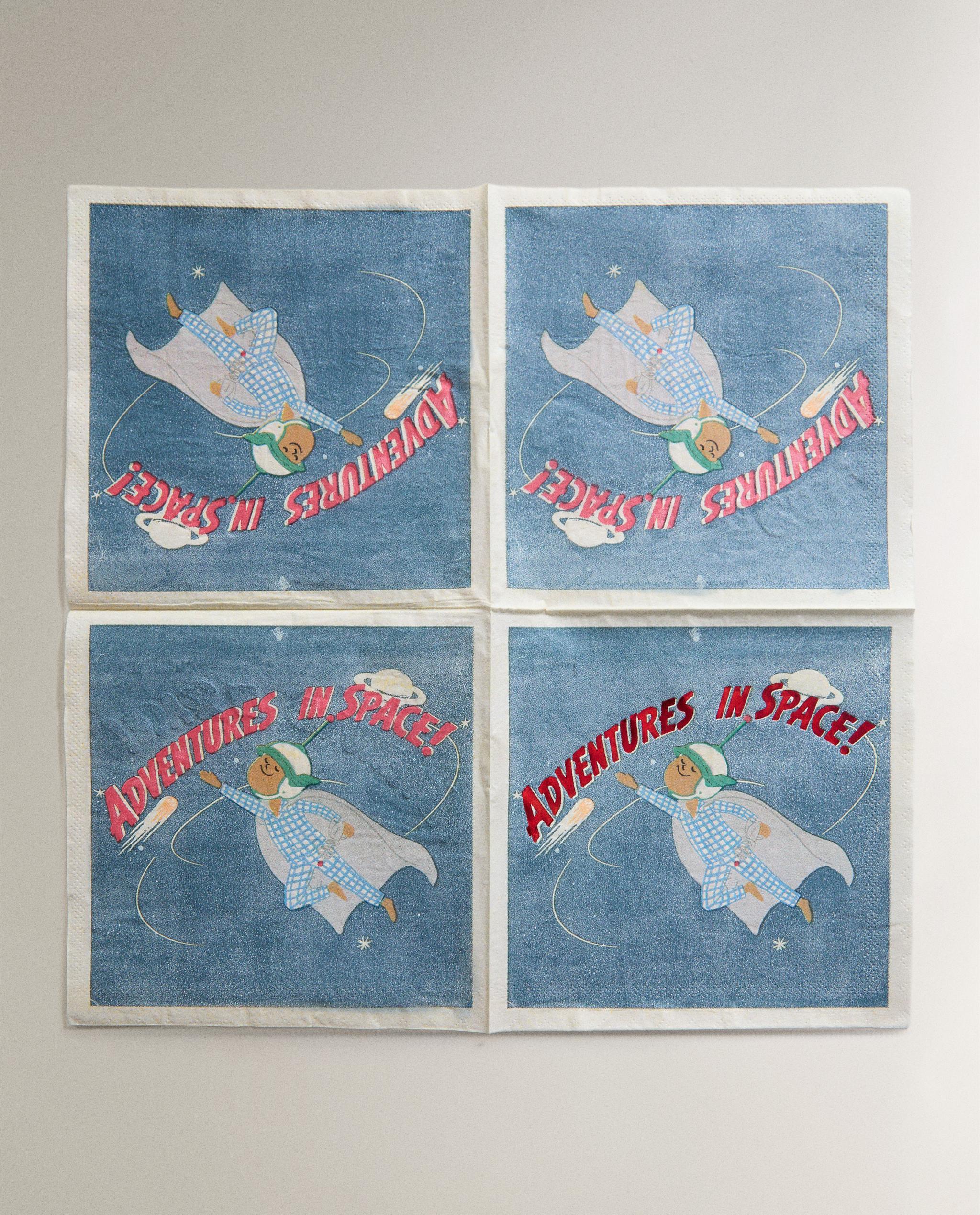 CHILDREN'S SPACE PAPER NAPKINS product thumbnail 3
