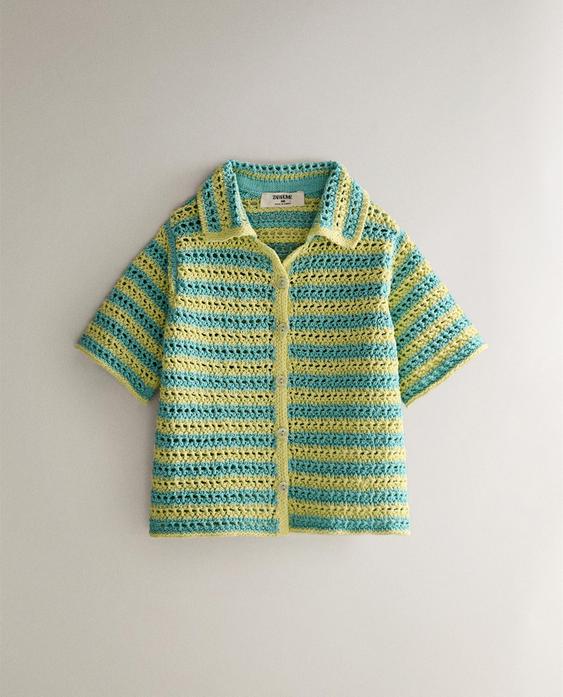 CAMISA INFANTIL PLAYA CROCHET