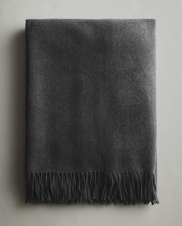 МЯГКИЙ ПЛЕД С БАХРОМОЙ