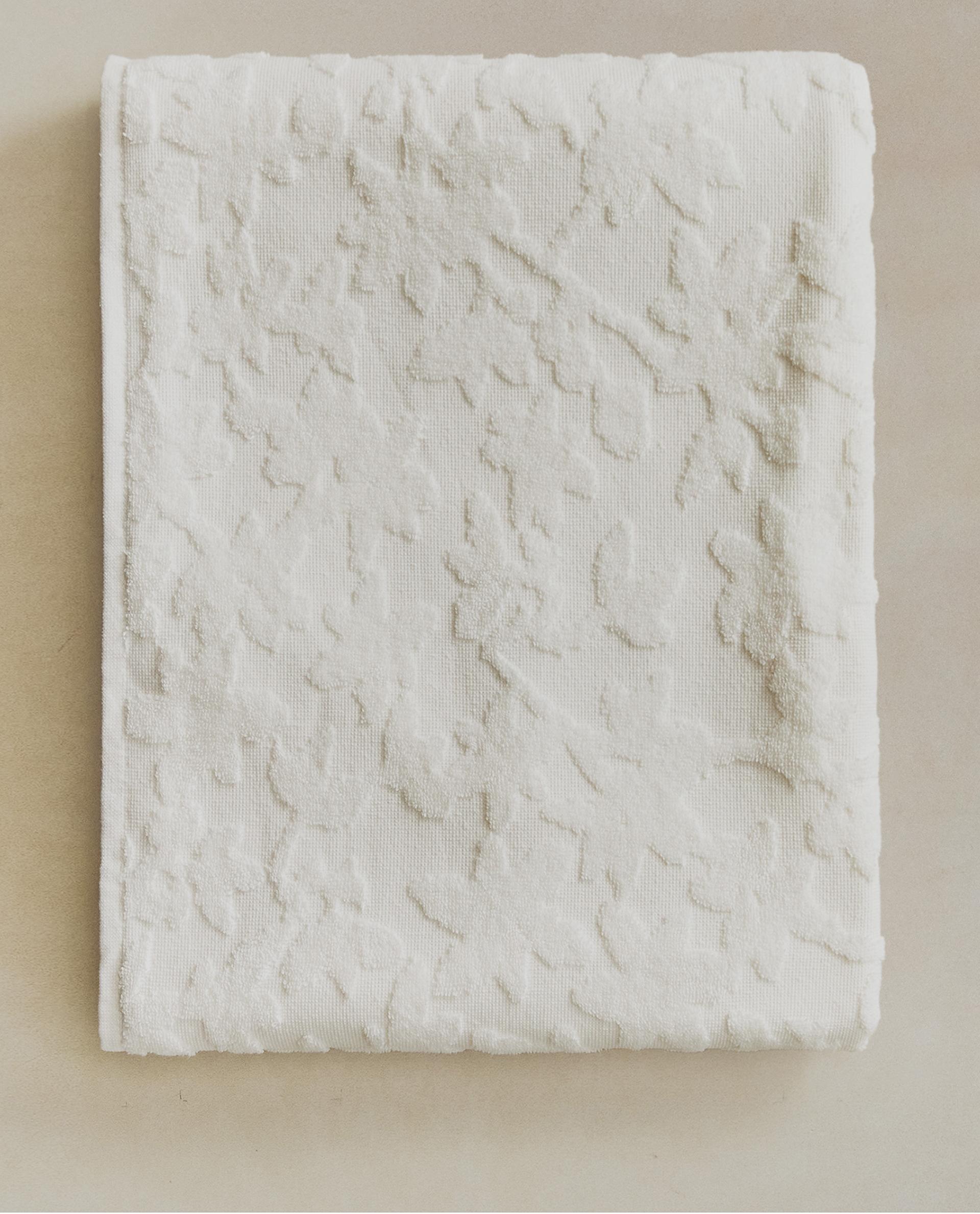 フローラル ジャカード バスタオル | Zara Home 日本/Japan