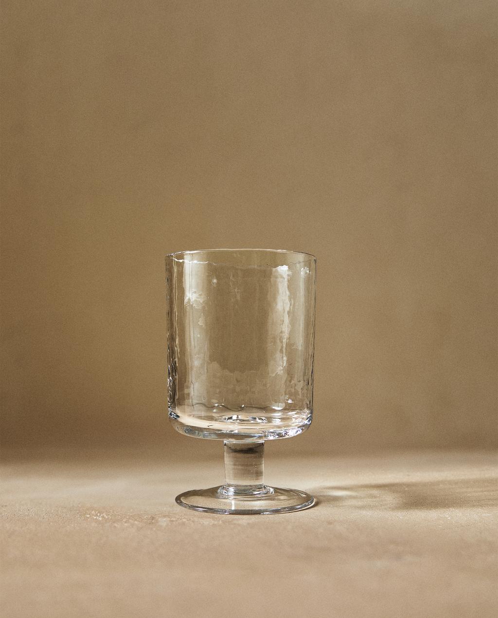 HAMMERED GLASS TUMBLER