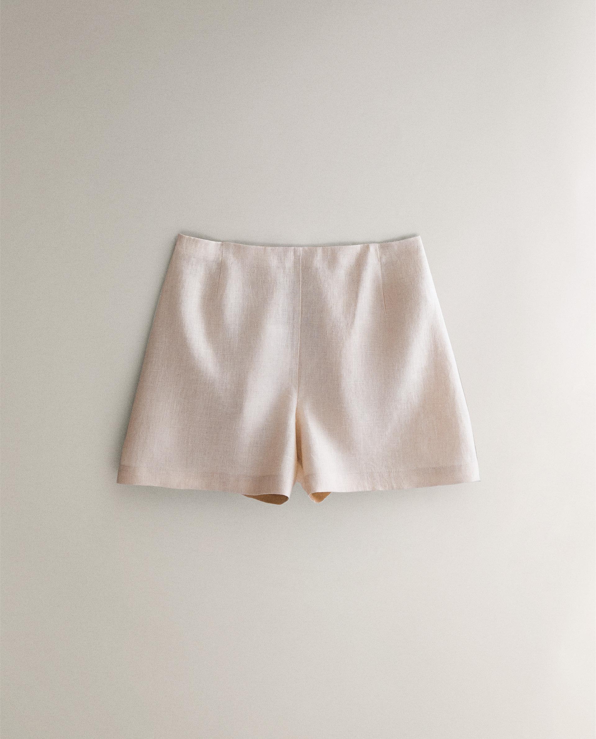 ☆ドイツ発*ZARA*新作*リネンショートパンツ/LIGHT INDIGO☆ リネンショートパンツ | Zara Home 日本/Japan