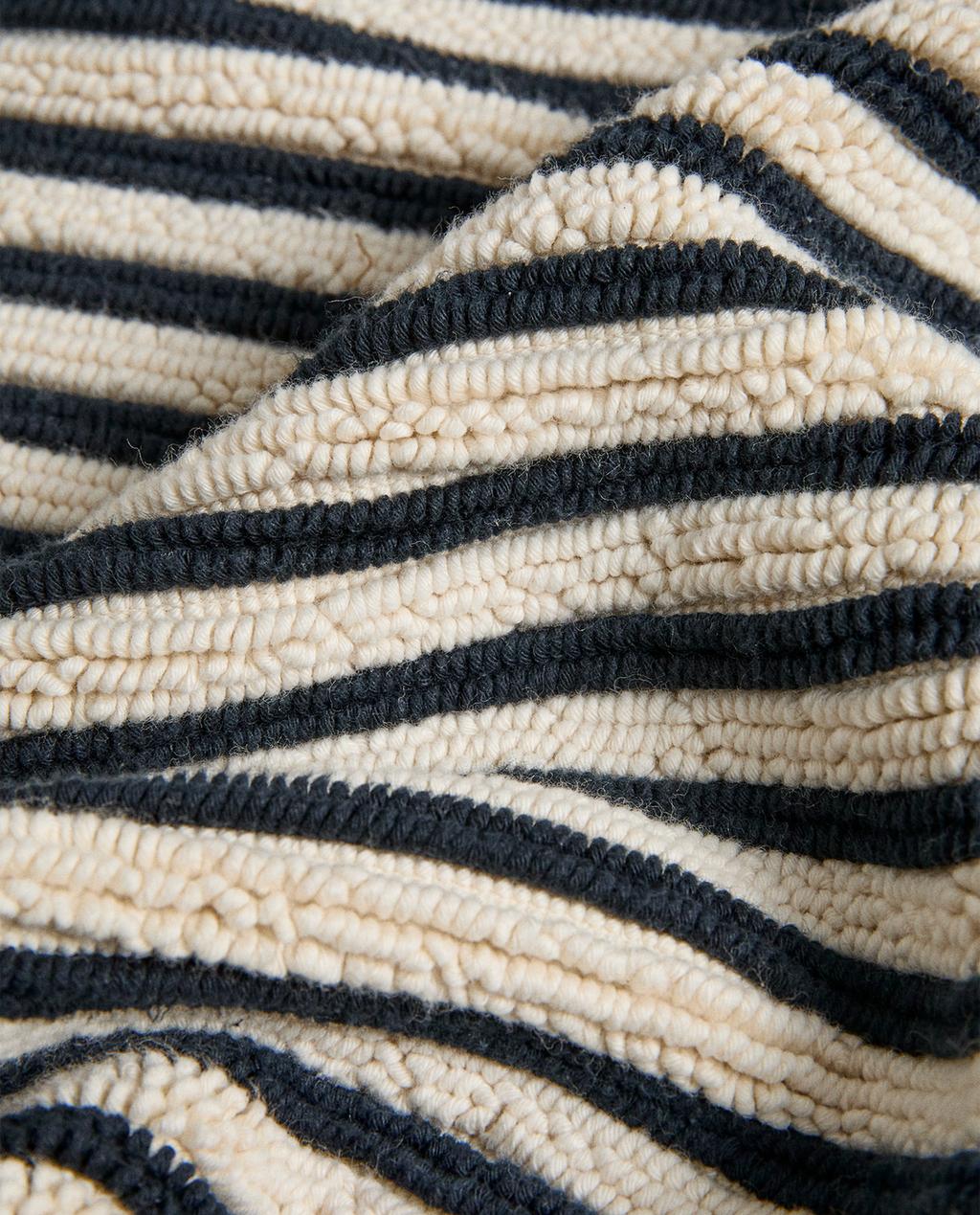 COLOURED STRIPE BATH MAT