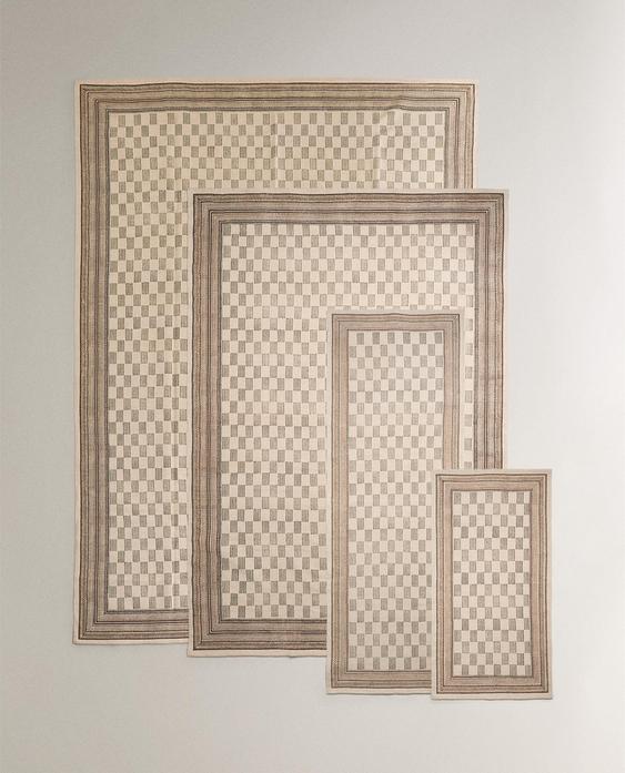BLOCK PRINT COTTON RUG