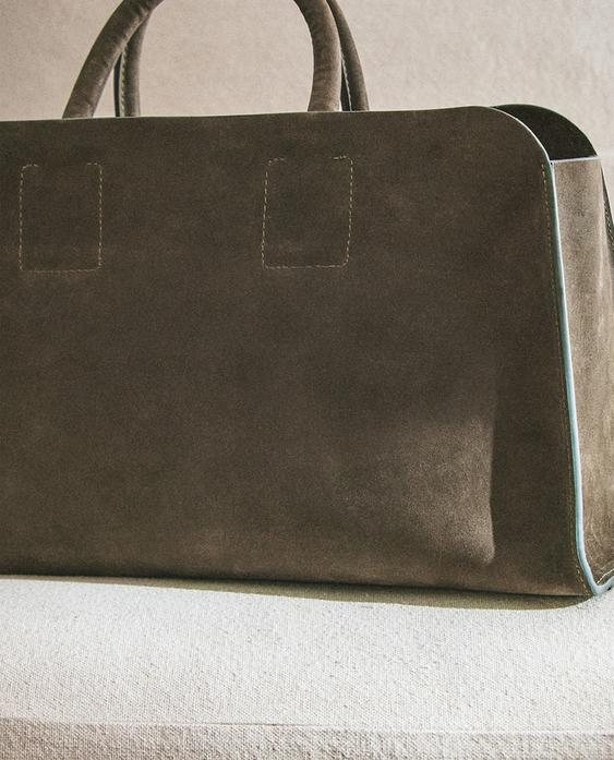 NUBUCK LEATHER MINI TOTE BAG