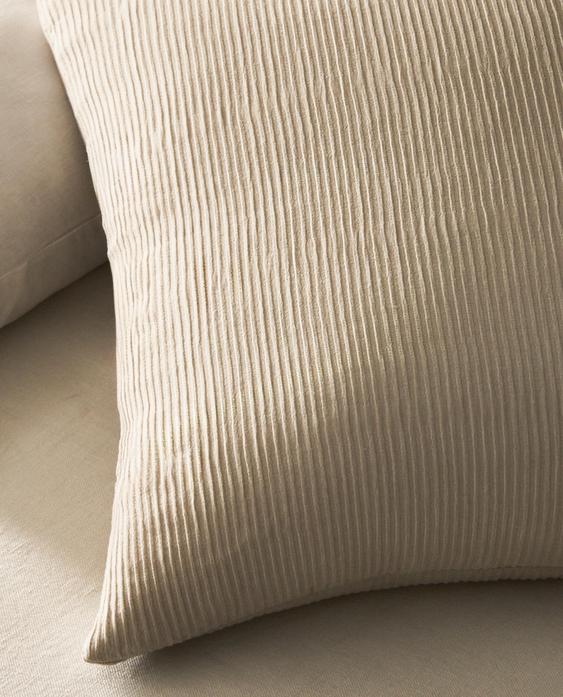 HOUSSE DE COUSSIN ÉDREDON FRONCÉ