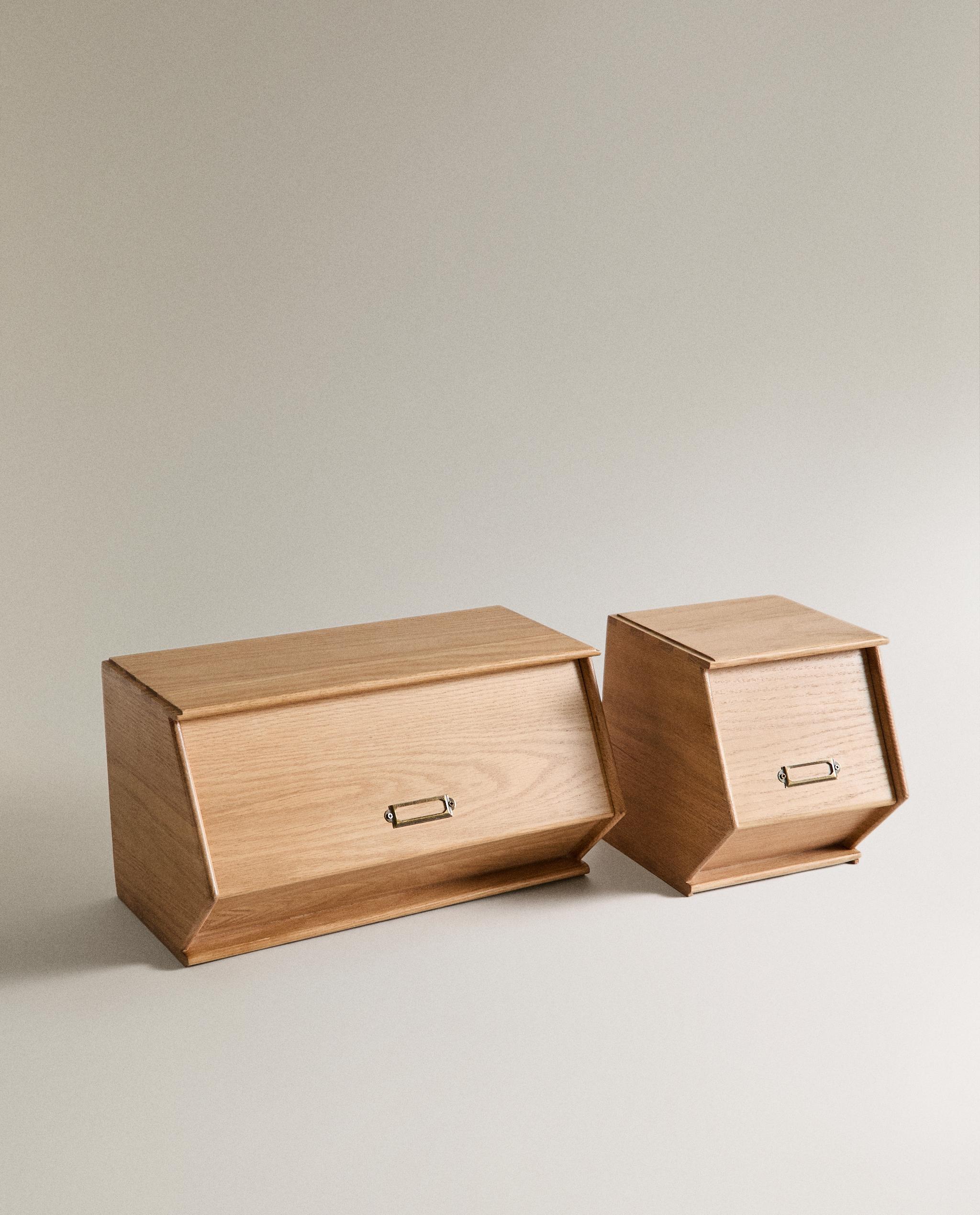 OAK WOOD BREAD BIN product thumbnail 2