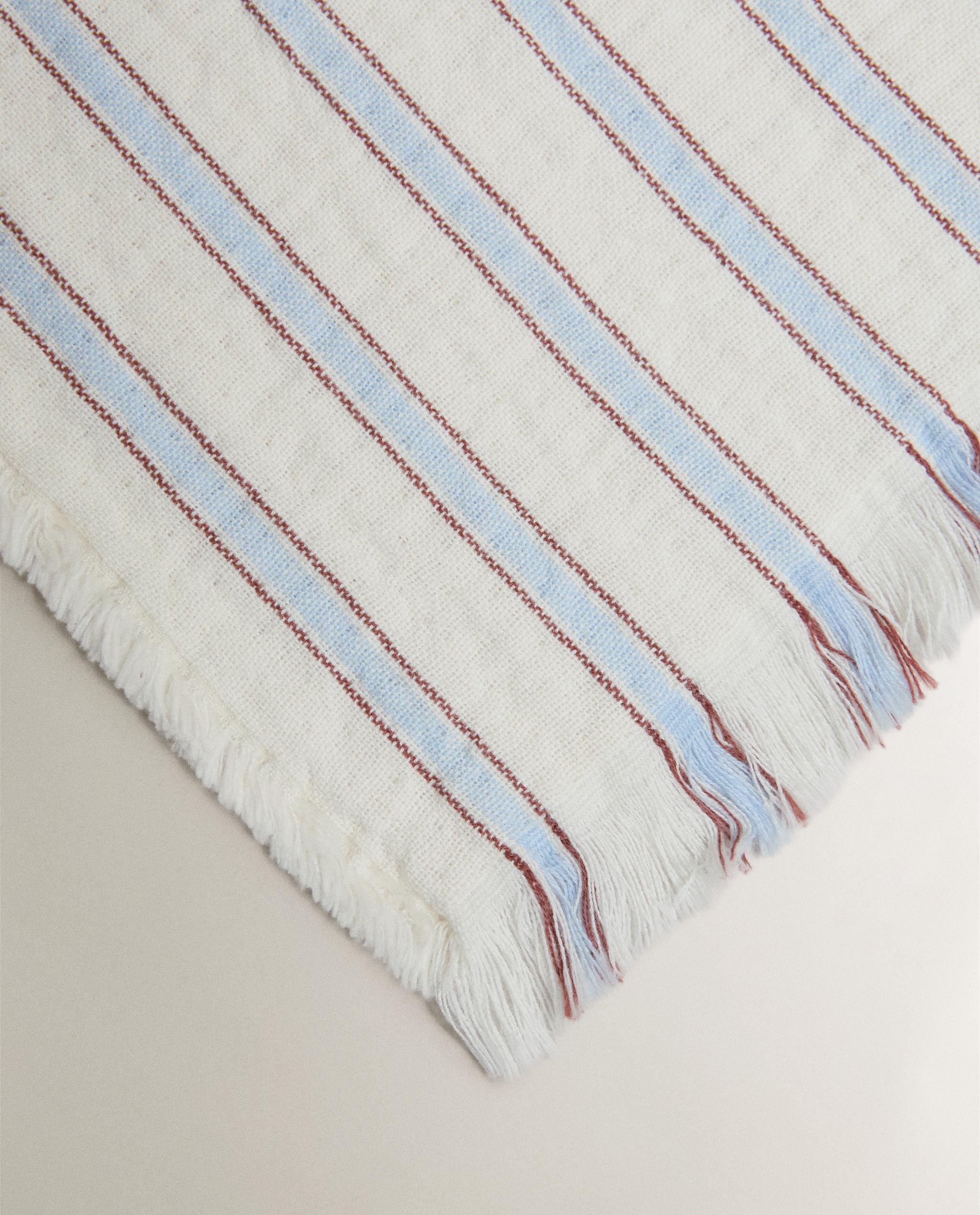 STRIPED MUSLIN BABY BLANKET product thumbnail 3