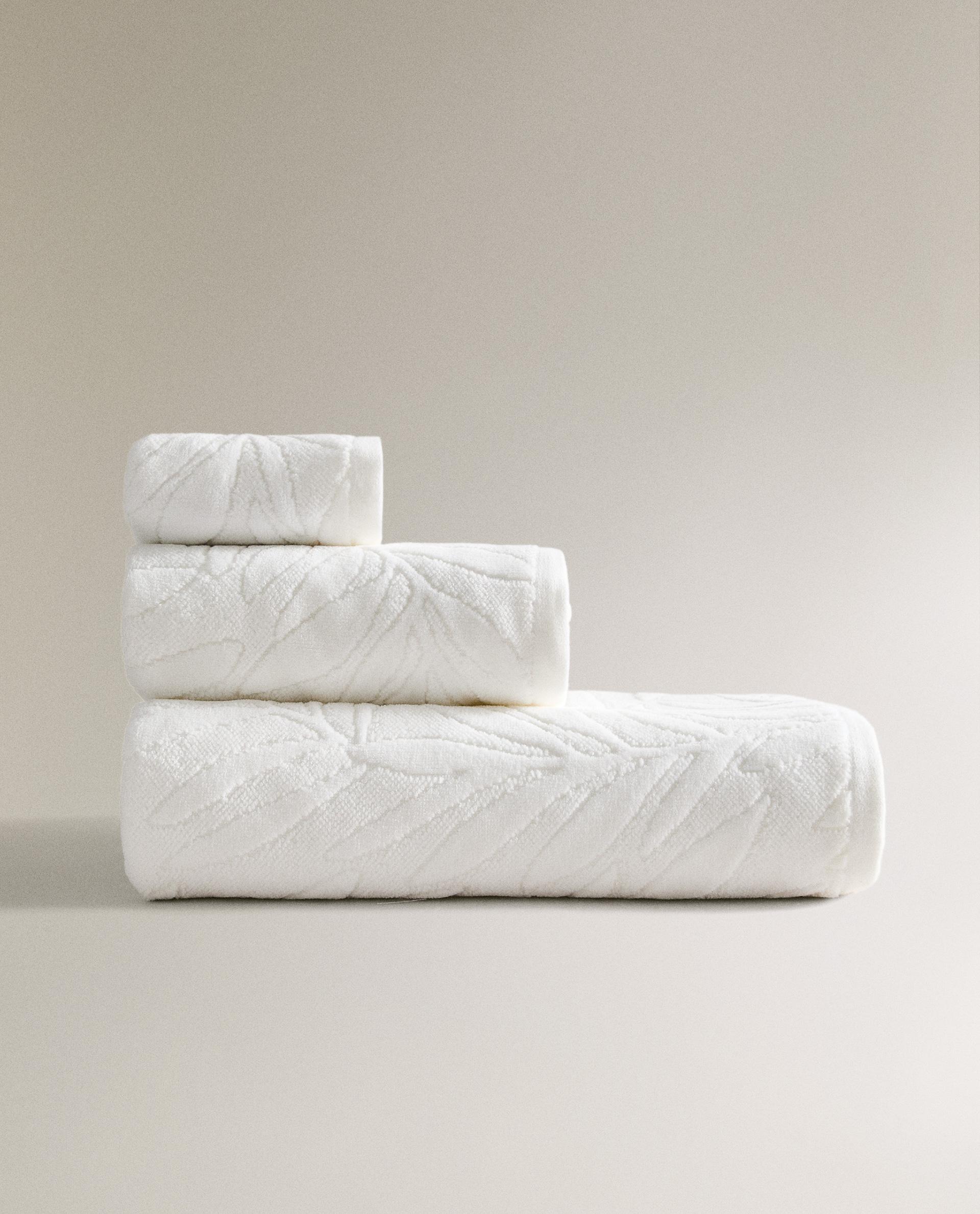 リーフ ジャカード バスタオル | Zara Home 日本/Japan