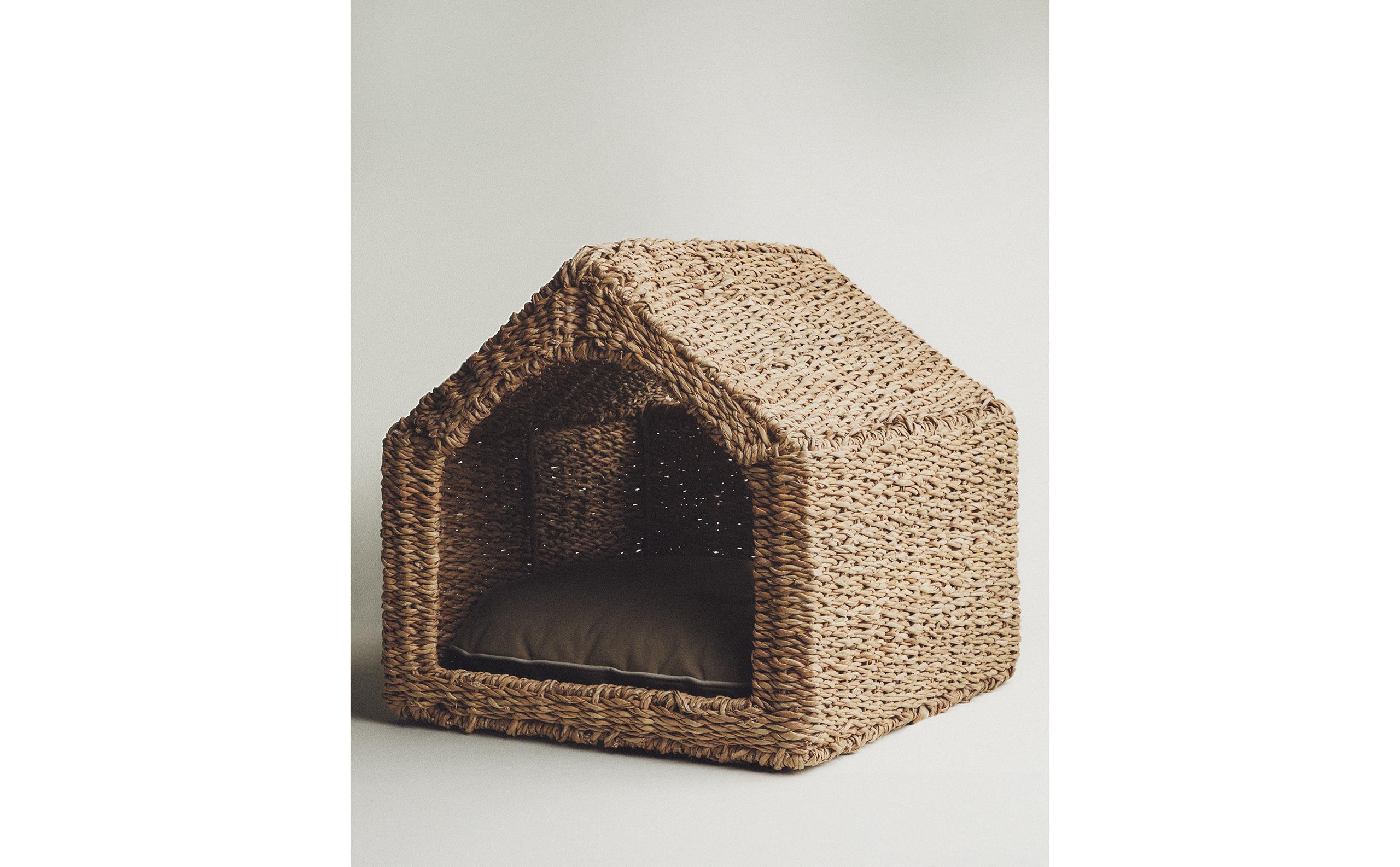 2172 新品　ZARA PET オーバル　クッション　大　グレー 2172 新品 ZARAHOME PET オーバル クッション 大 グレー