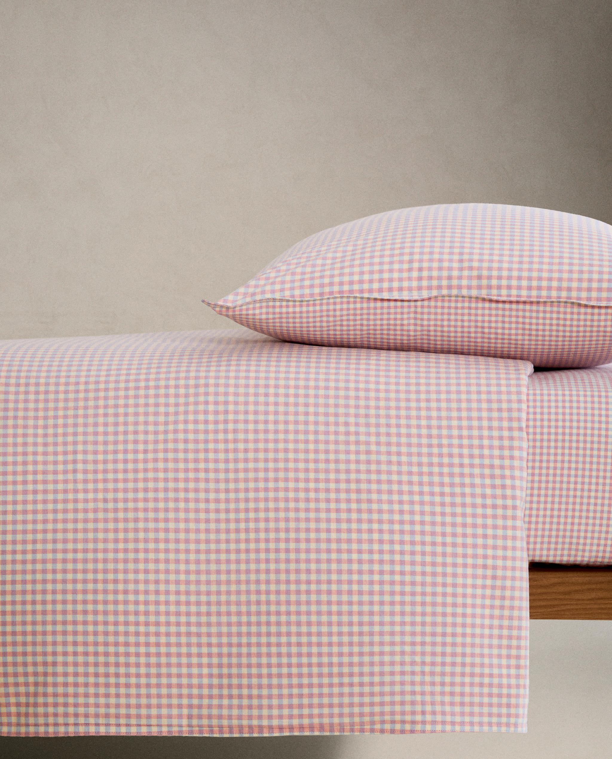 KIDS' GINGHAM COTTON DUVET COVER product thumbnail 6