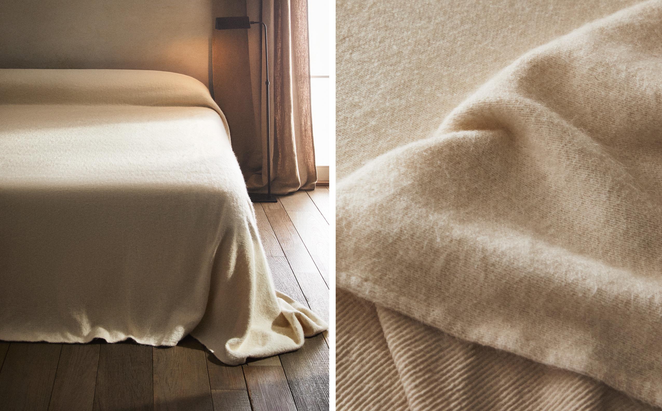 CASHMERE EFFECT COTTON BEDSPREAD