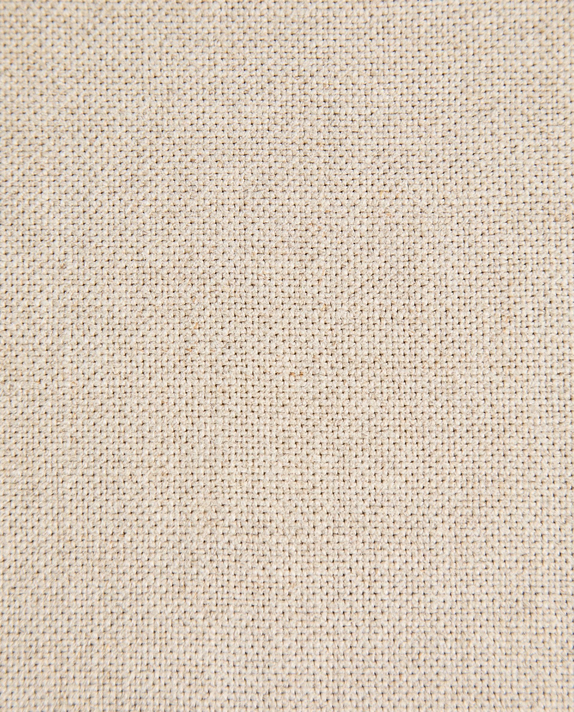 ASH WOOD AND LINEN OTTOMAN STOOL product thumbnail 14