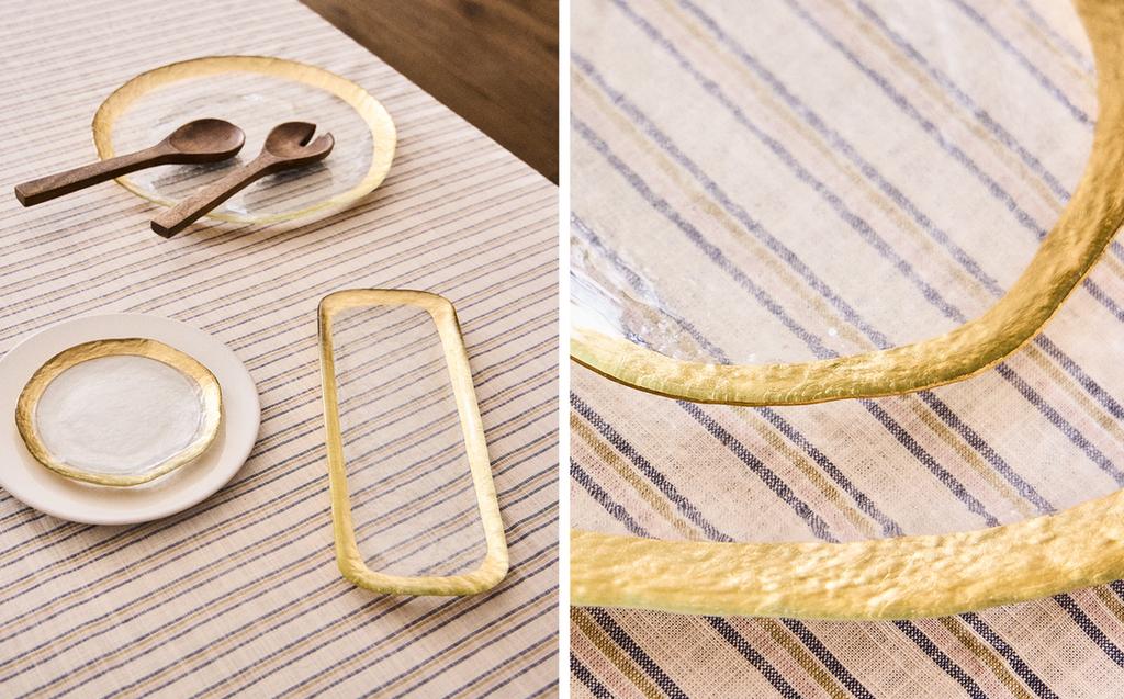 GLASS DINNER SET WITH RAISED RIM GLASS DINNER SET WITH RAISED RIM