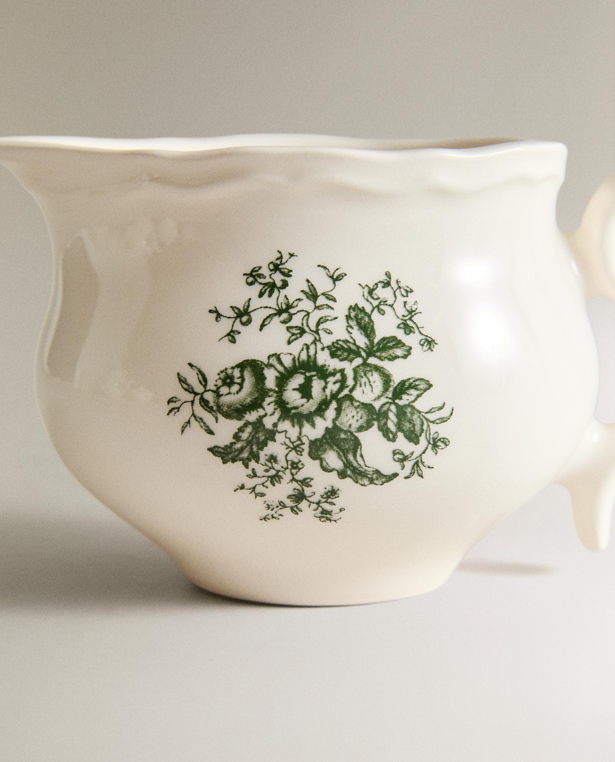 FLORAL EARTHENWARE MILK JUG product thumbnail 4