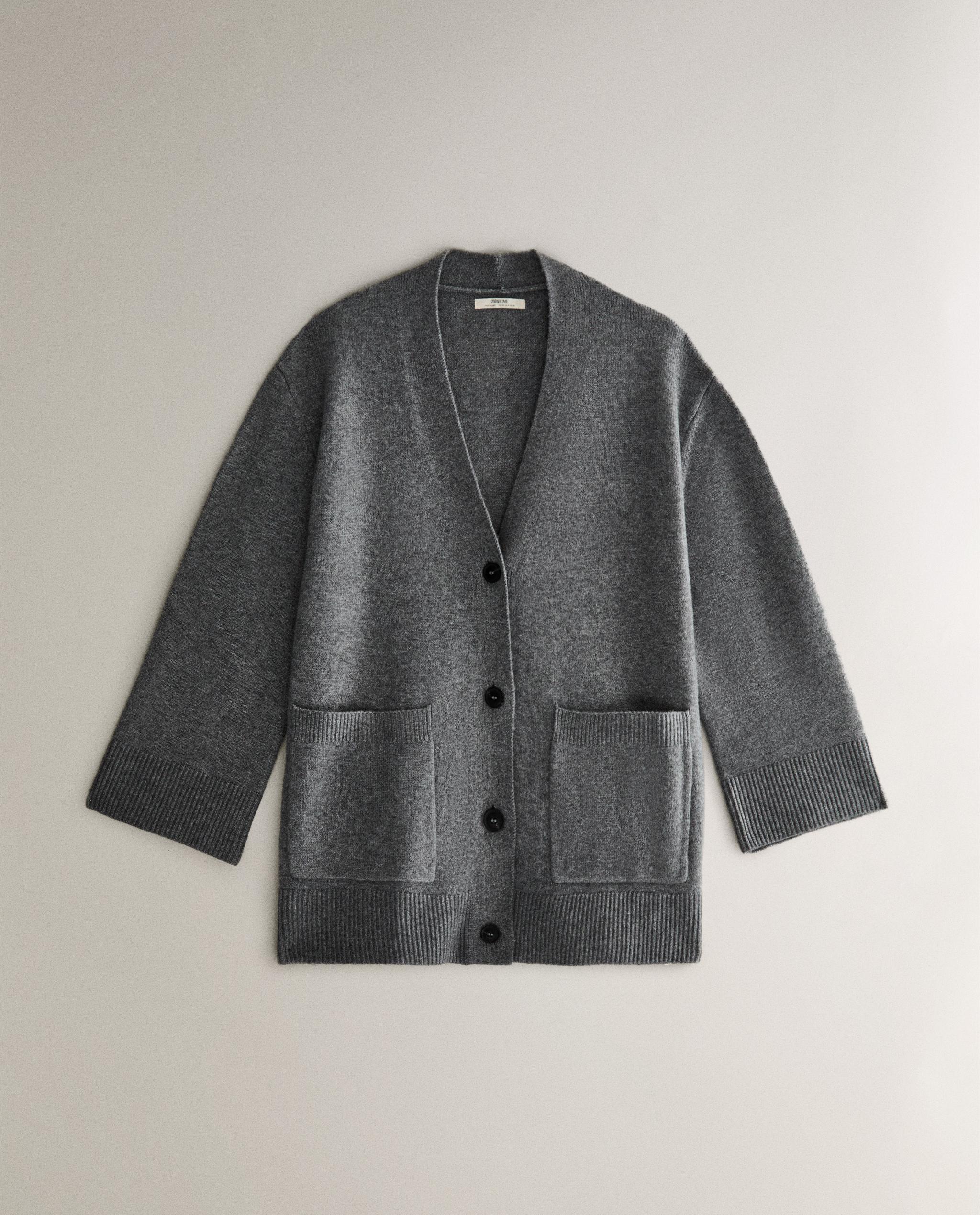 ZARA LIMITED EDITION 100%ウールニットジャケット ZARA LIMITED EDITION 100%ウールニットジャケット