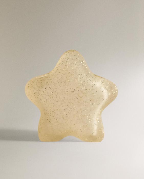 حامل فرش أسنان للأطفال بغليتر على شكل نجمة