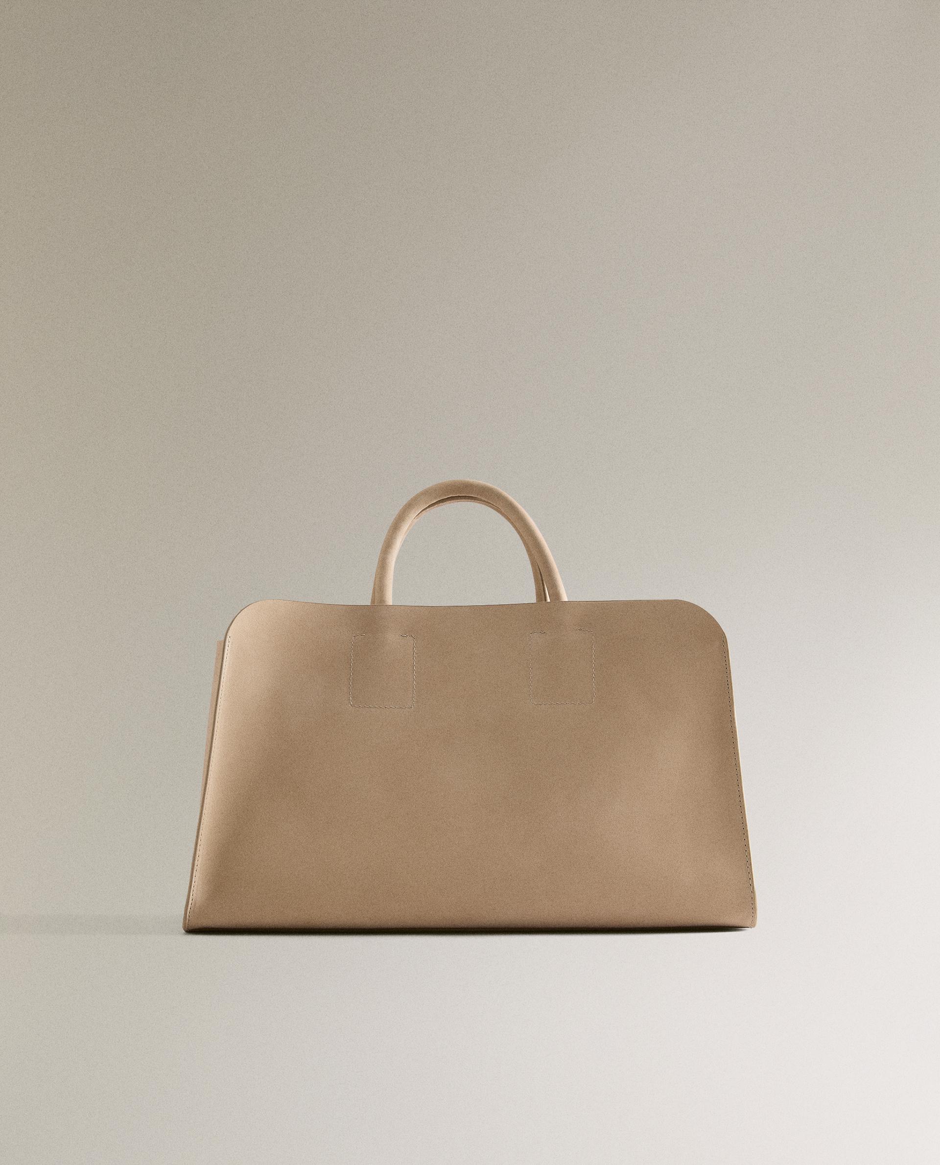 ZARA レザー トートバック org.jpg