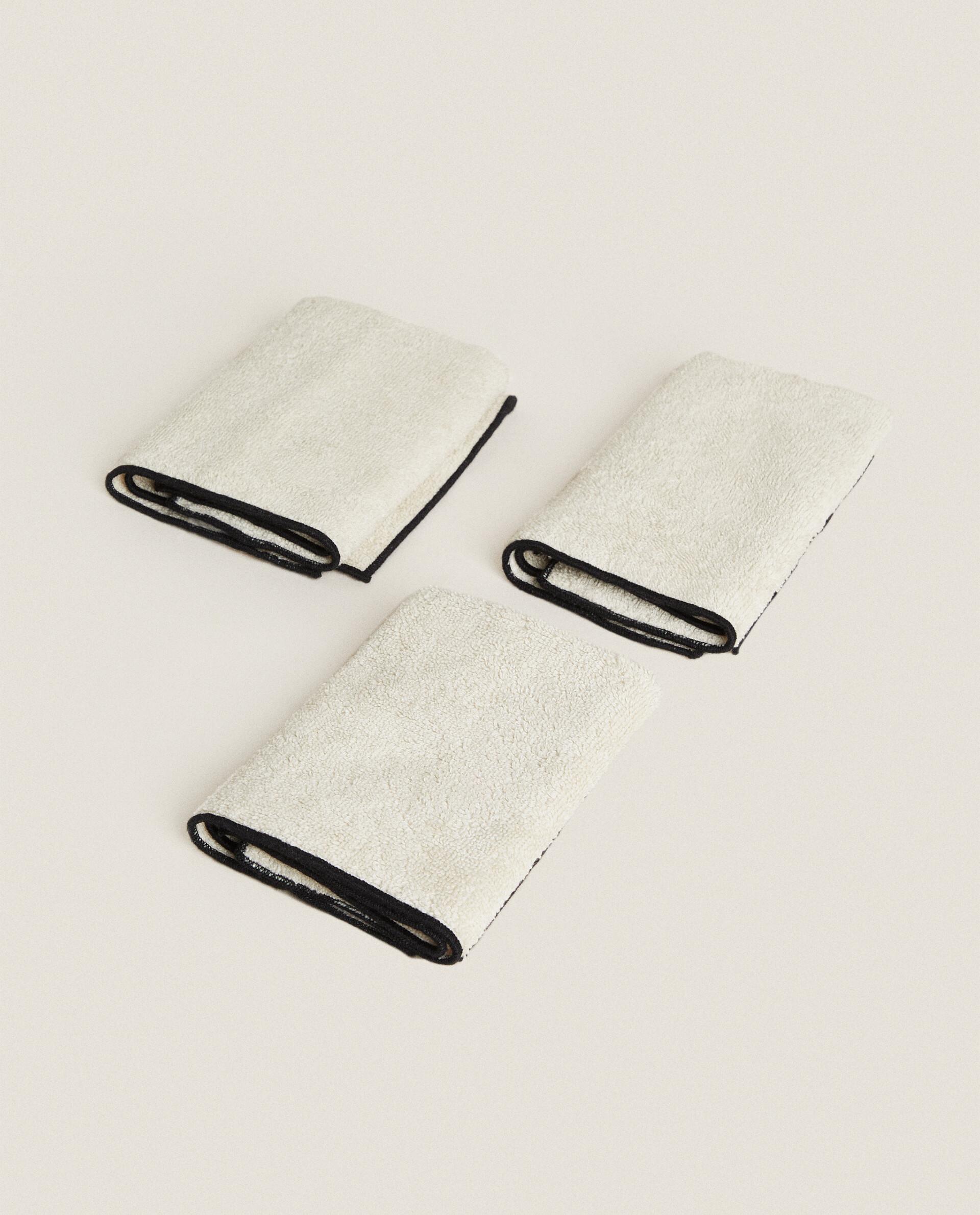 PACK OF COTTON OVERLOCK HAND TOWELS (PACK OF 3) product thumbnail 5