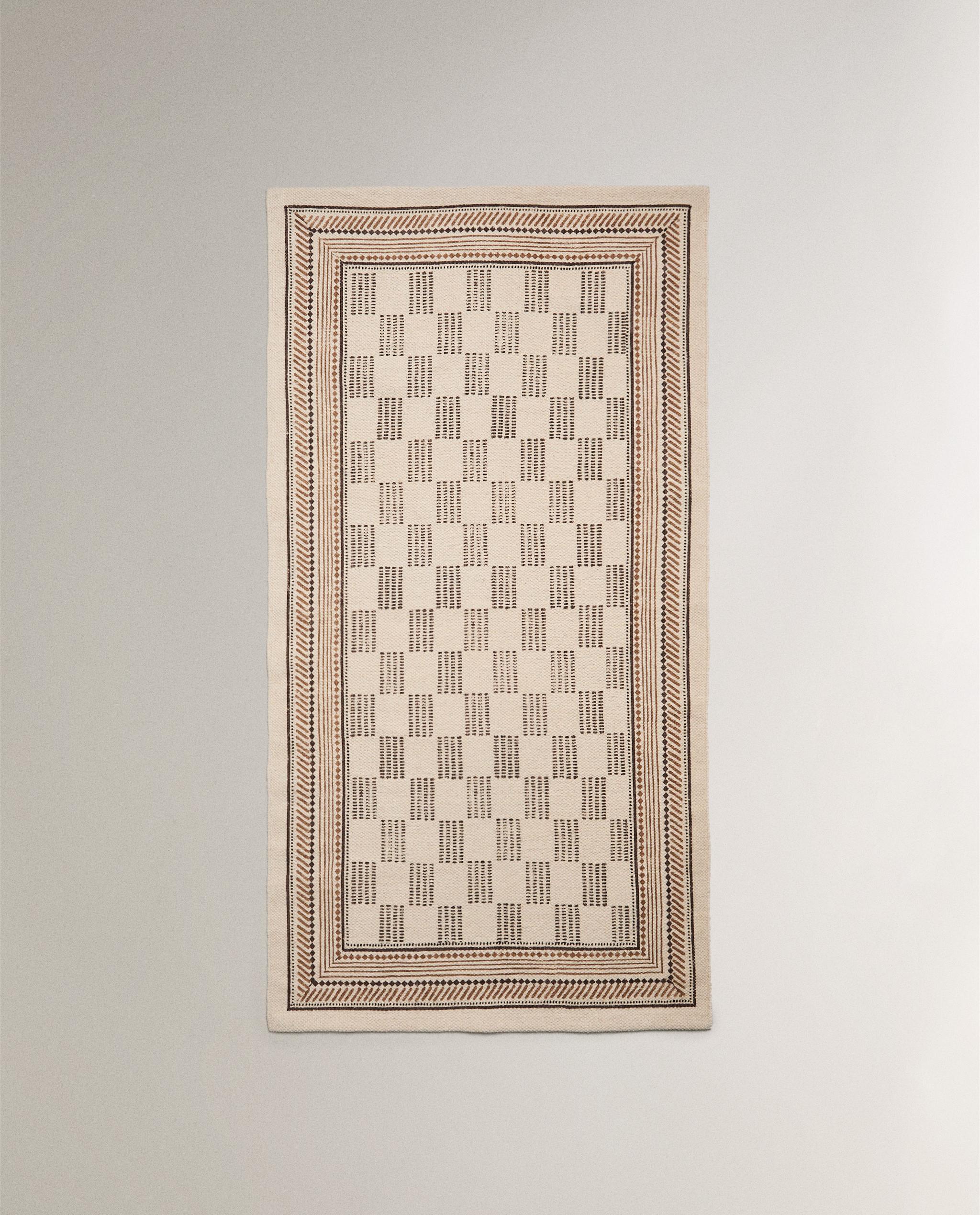 BLOCK PRINT COTTON RUG product thumbnail 16