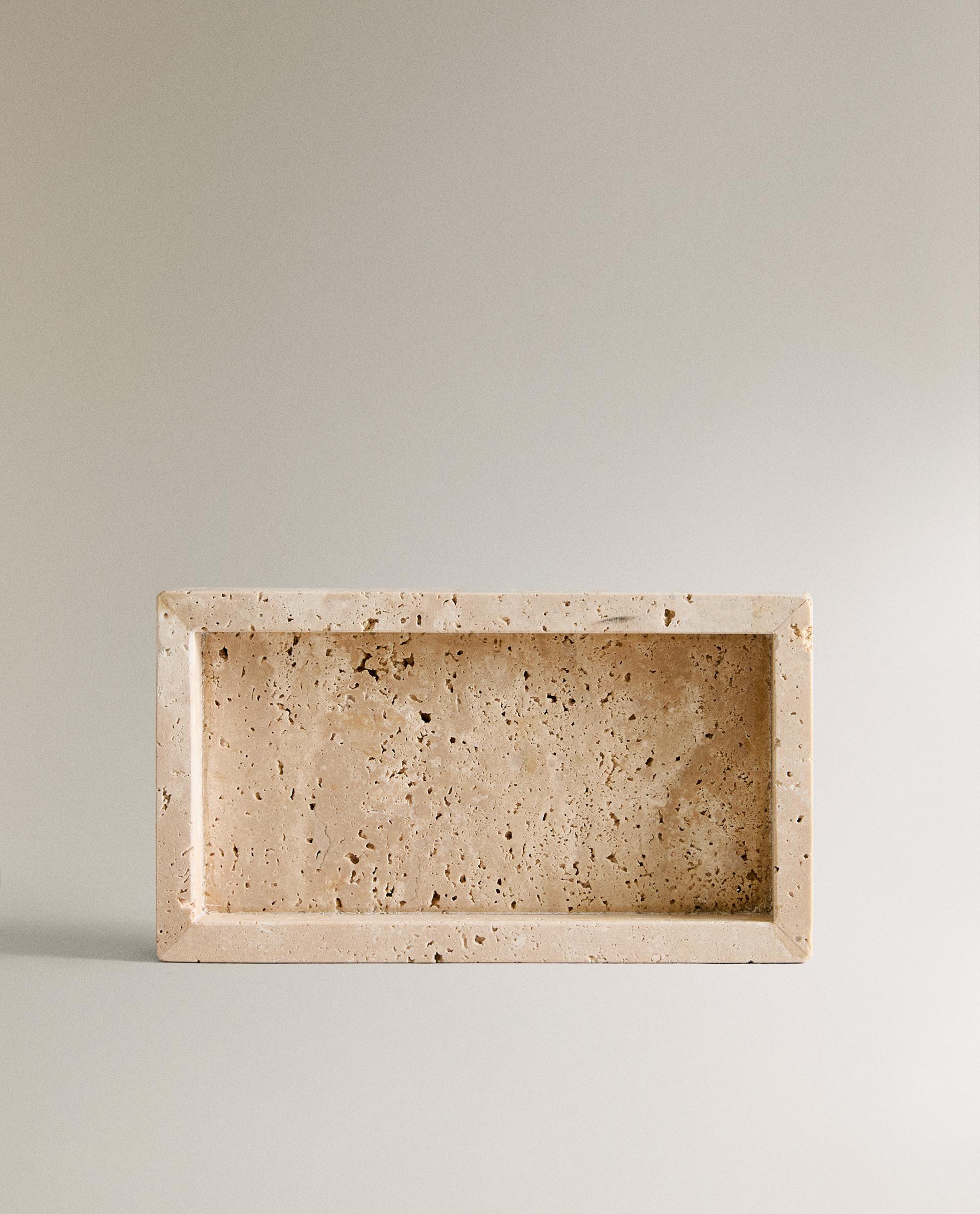 BEIGE MARBLE BATHROOM SOAP DISH product thumbnail 7