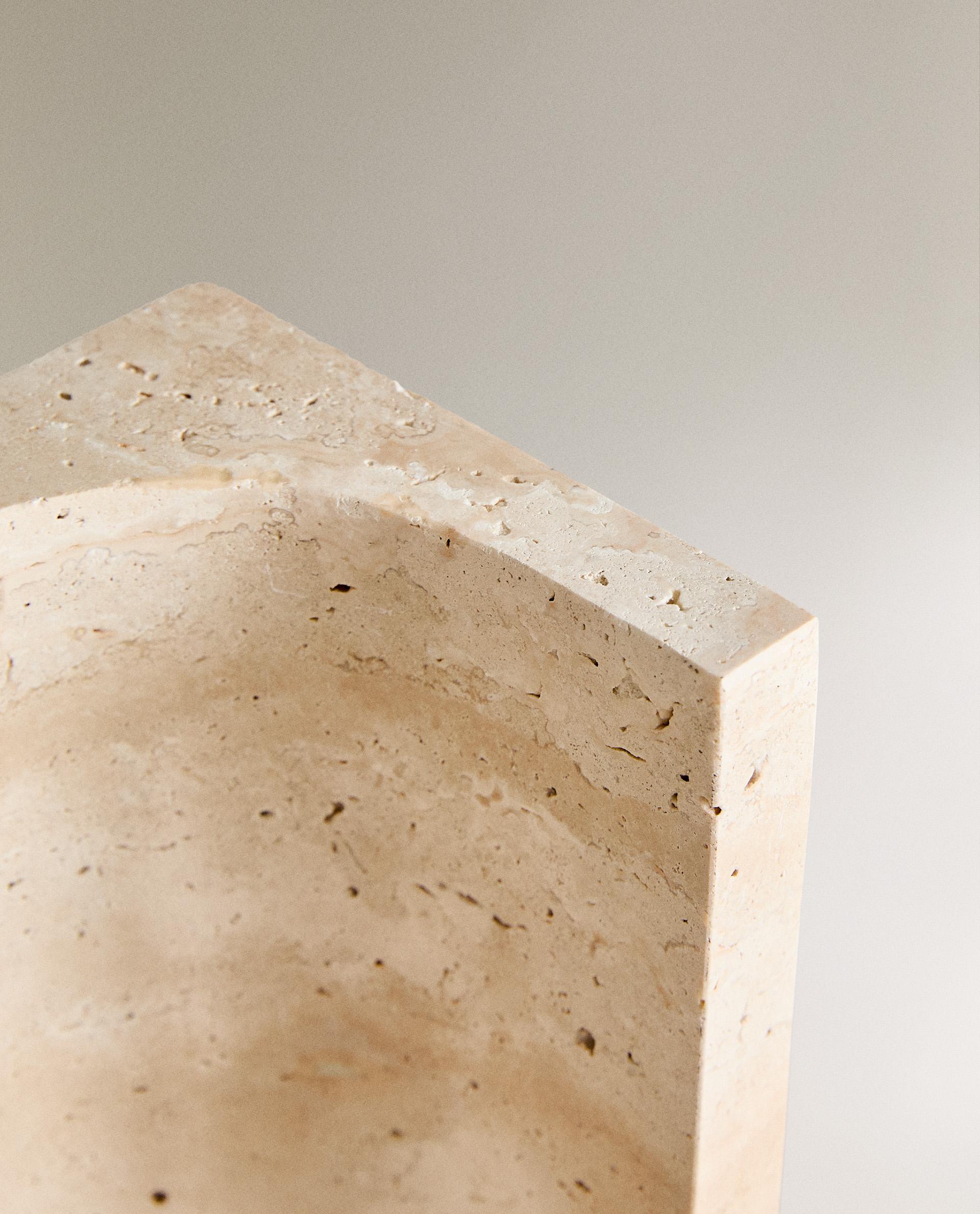 TRAVERTINE STONE BOOKEND