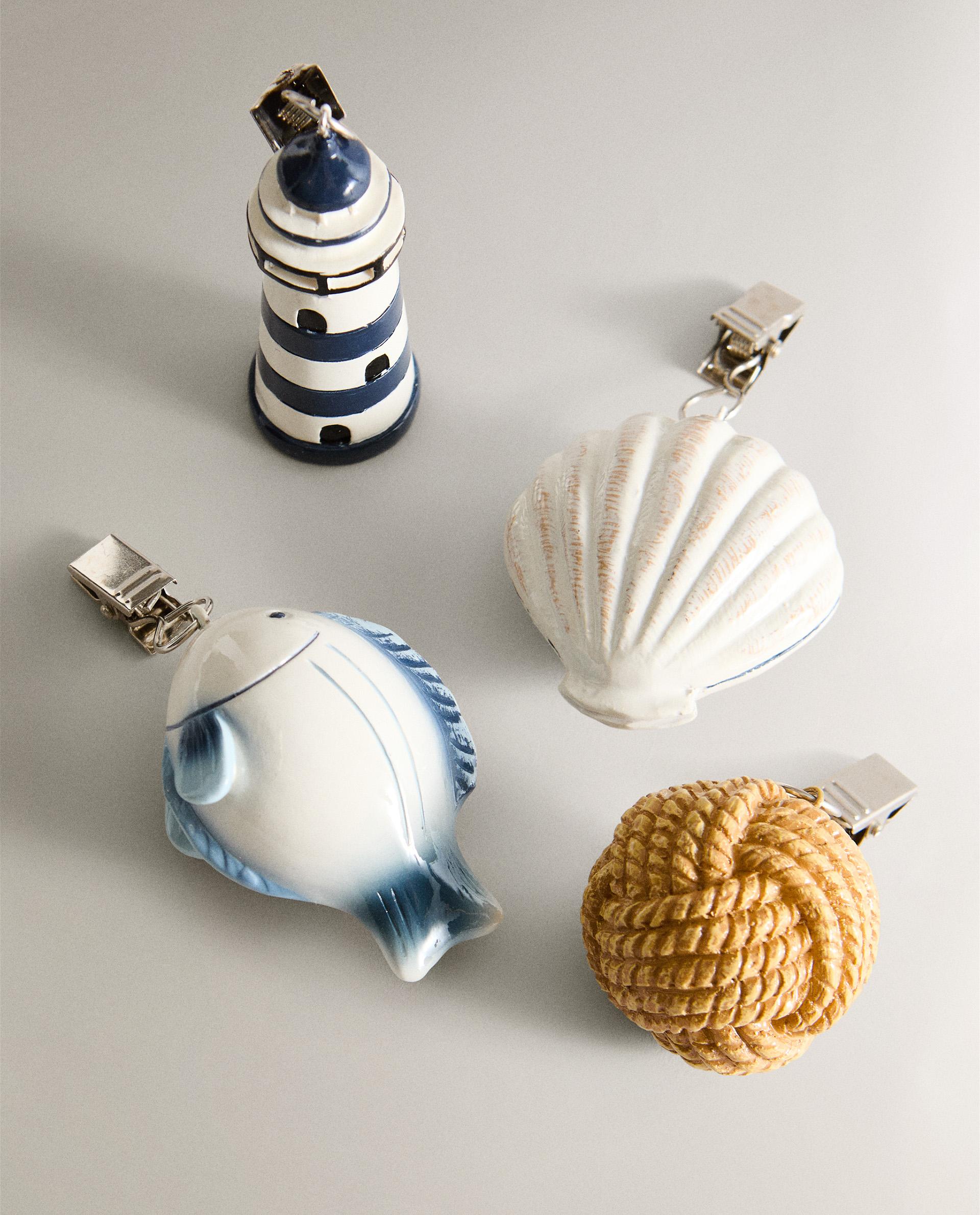SET OF MARINE TABLECLOTH CLIPS (SET OF 4) | Zara Home United