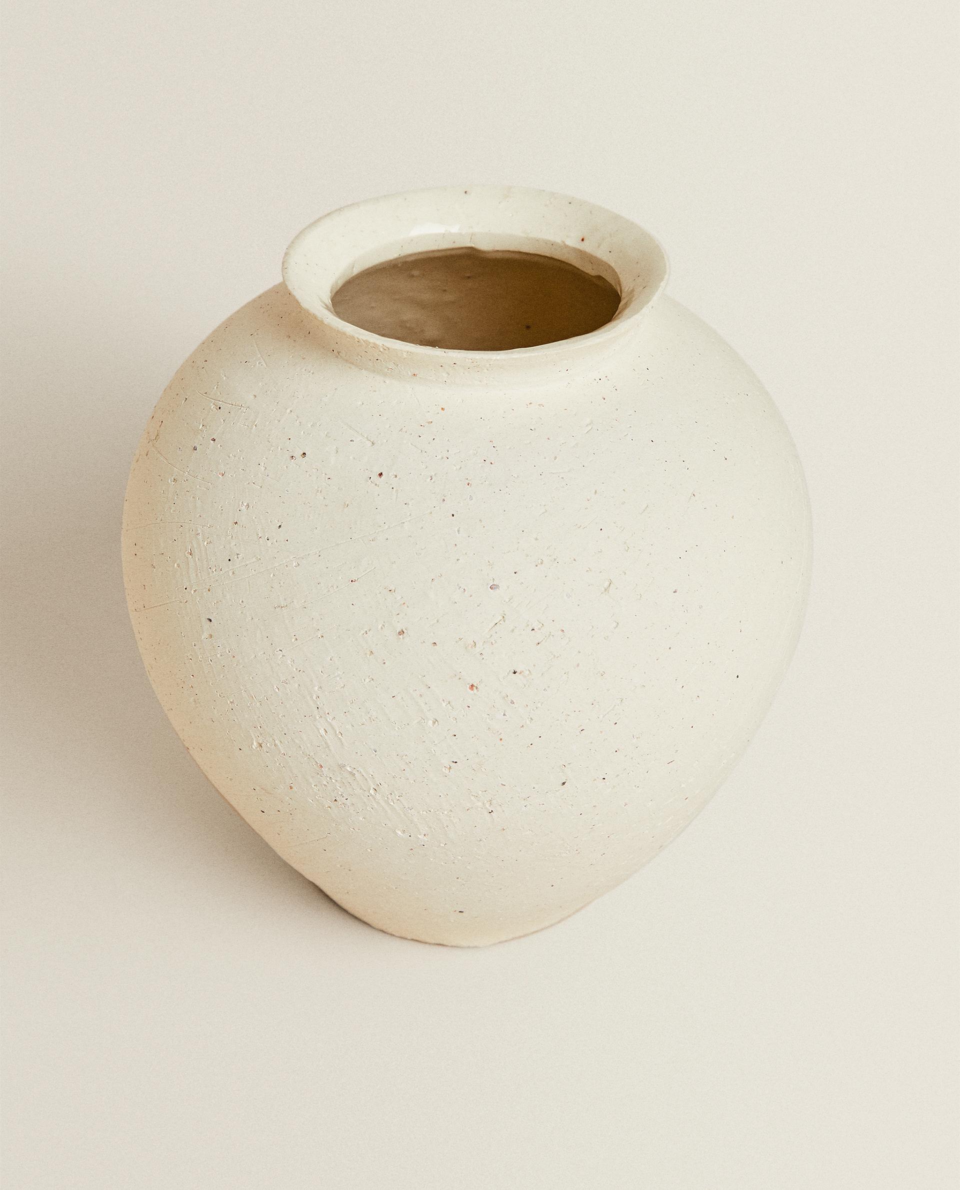 ザラホーム　花瓶 テクスチャー セラミック ベース | Zara Home 日本/Japan