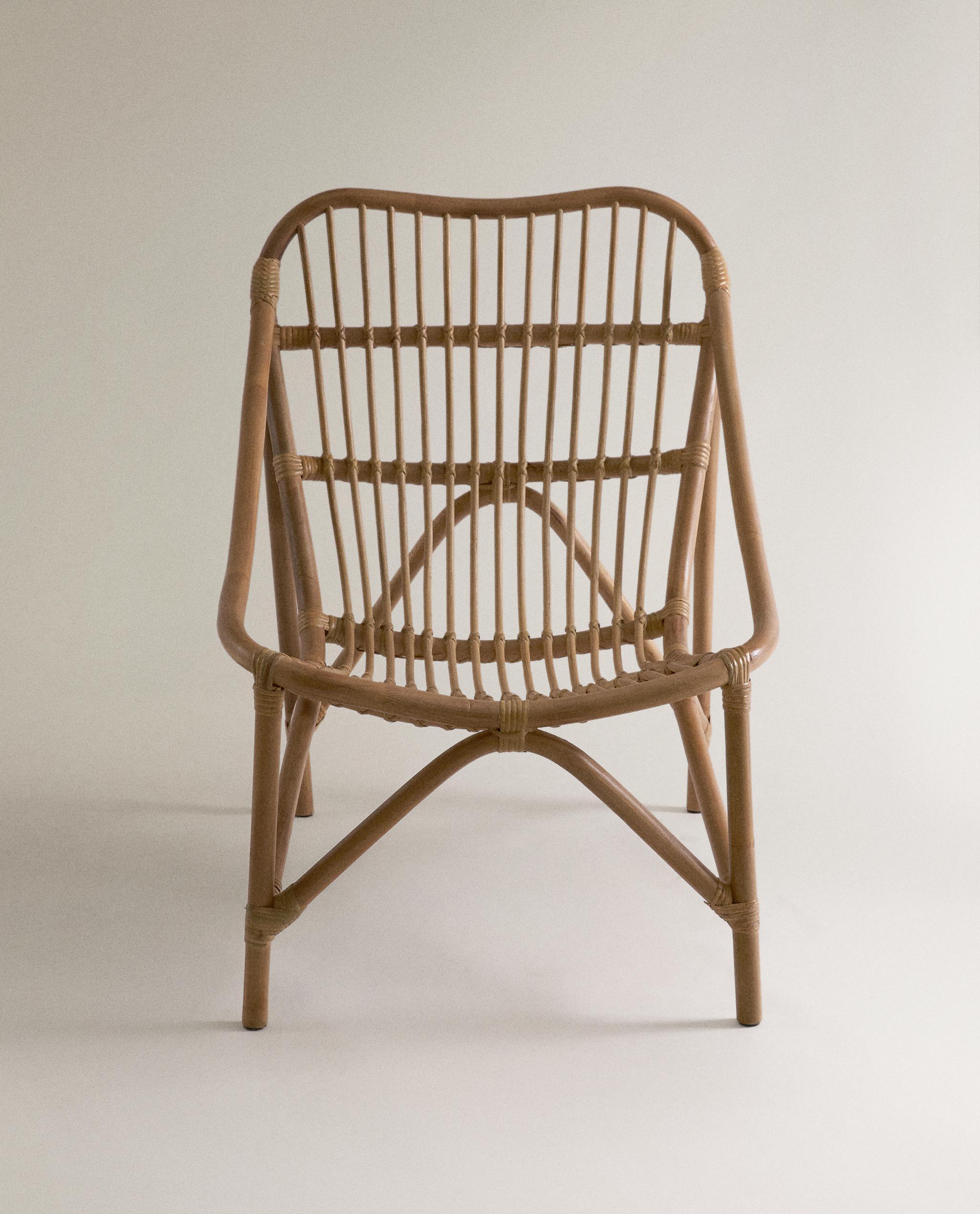 RATTAN ACCENT CHAIR AND CUSHION product thumbnail 6
