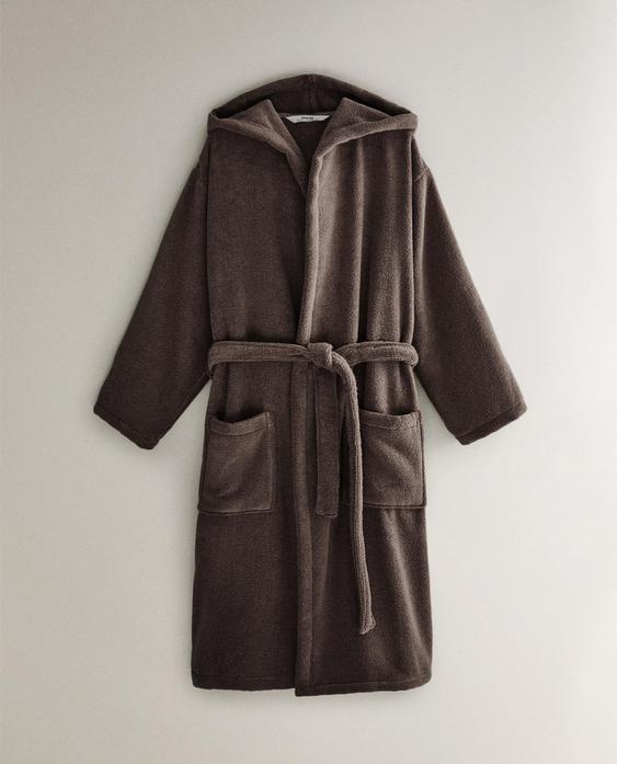 (380 GXM²) PEIGNOIR EXTRA-DOUX À CAPUCHE (380 GXM²) PEIGNOIR EXTRA-DOUX À CAPUCHE