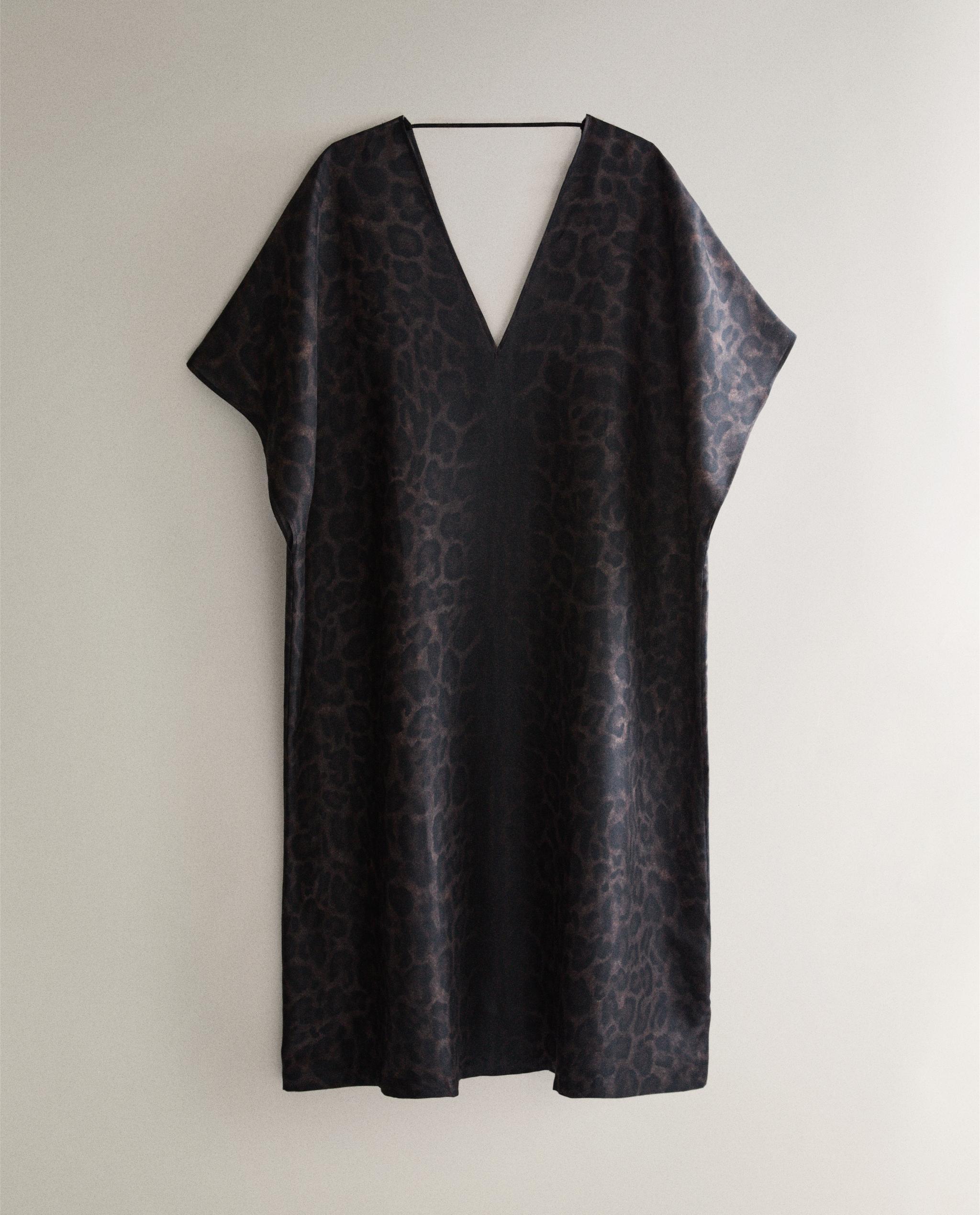 ANIMAL PRINT BEACH KAFTAN