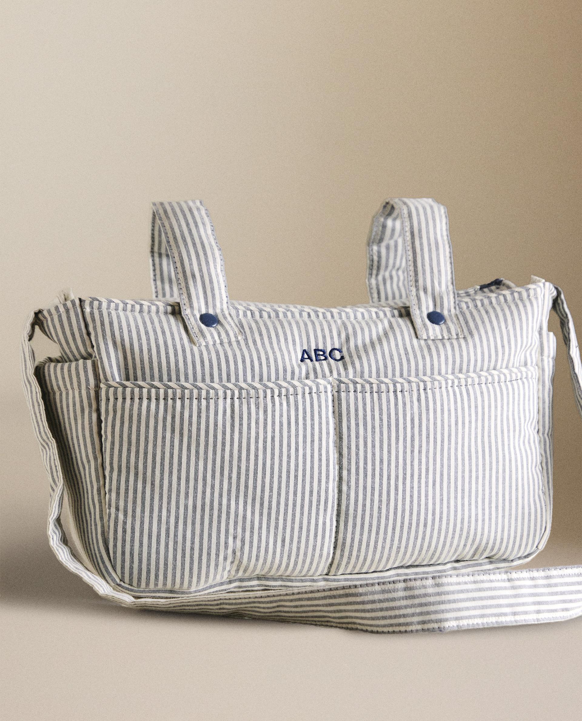 STRIPED COTTON MATERNITY BAG STRIPED COTTON MATERNITY BAG