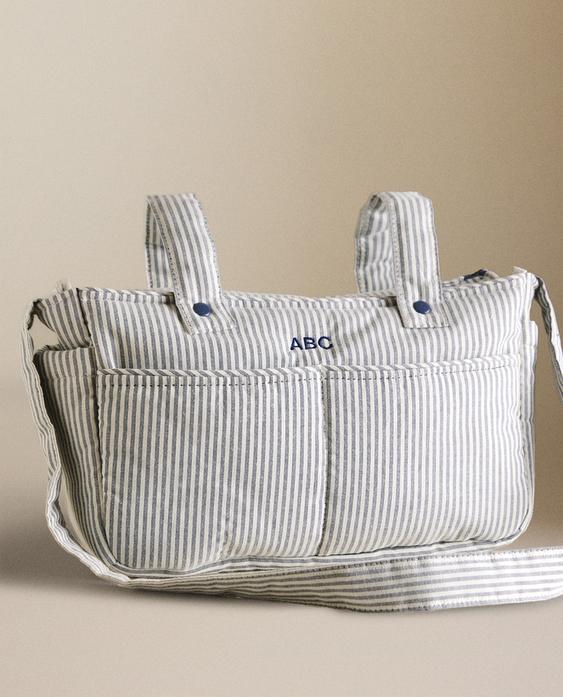 STRIPED COTTON MATERNITY BAG STRIPED COTTON MATERNITY BAG