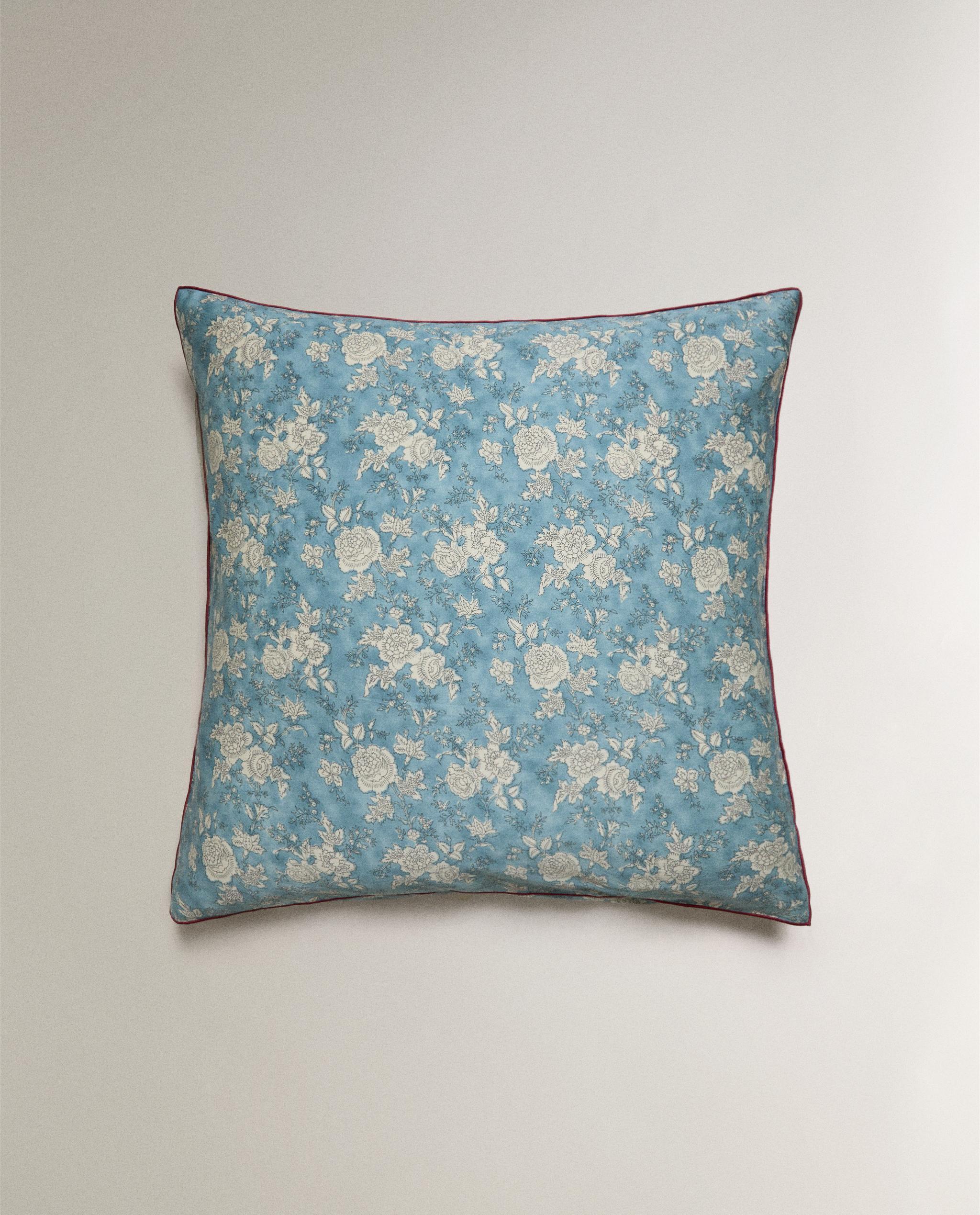 FLORAL SATEEN BED LINEN WITH PIPING product thumbnail 12