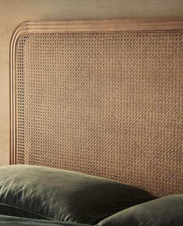 ASH AND RATTAN HEADBOARD