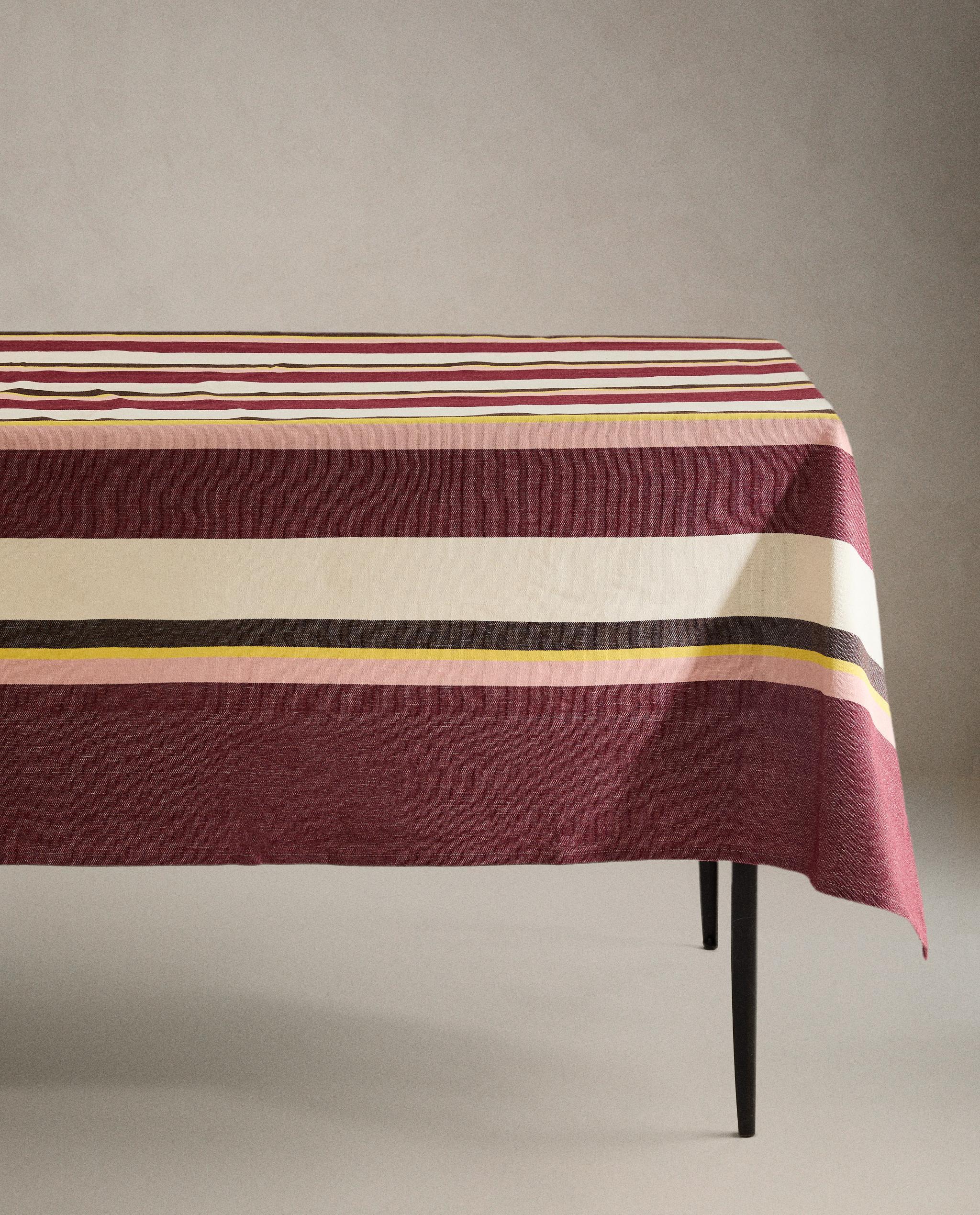 ZARA テーブルクロス ポルトガル製コットン　170×250cm ZARAHOME テーブルクロス ポルトガル製コットン 170×250cm