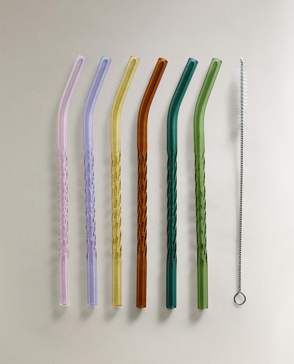 CONJUNTO DE CANUDOS DE BOROSSILICATO COLORIDOS (CONJUNTO 6)