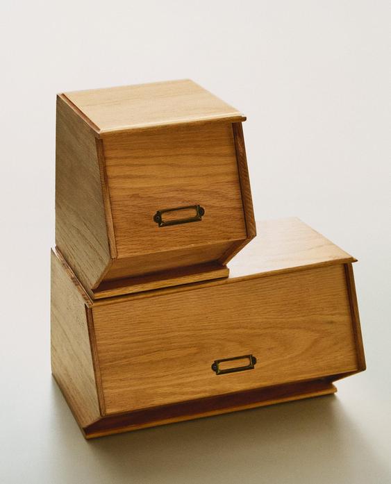OAK WOOD BREAD BIN