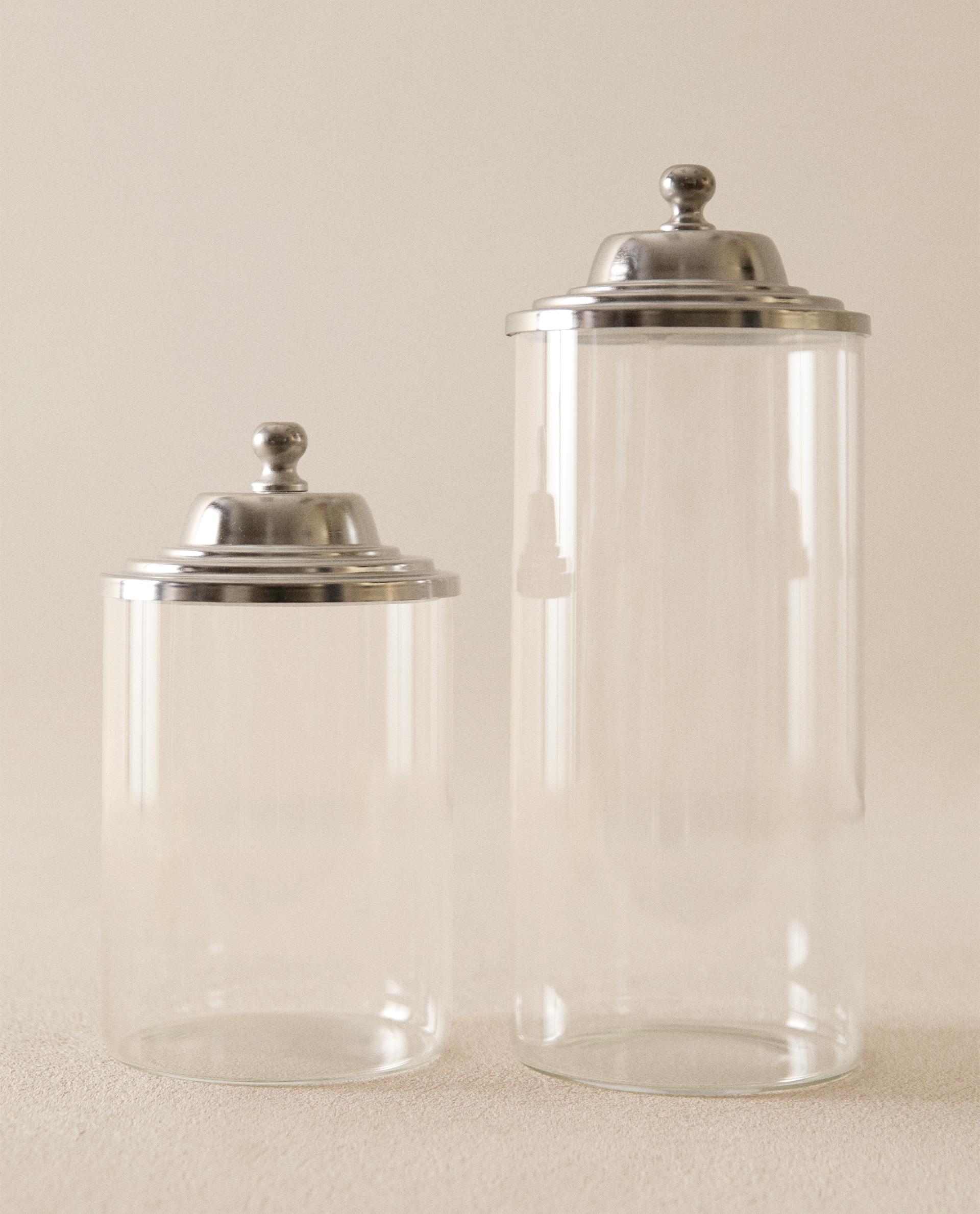 GLASS JAR WITH METAL LID GLASS JAR WITH METAL LID