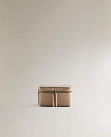 SMALL LEATHER TRAVEL JEWELLERY BOX